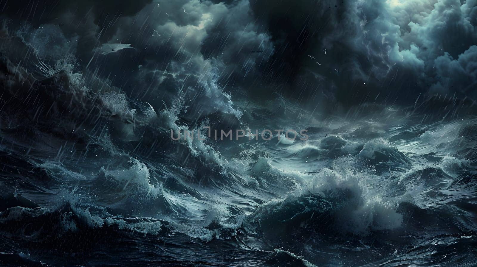 chaos dark ocean storm
