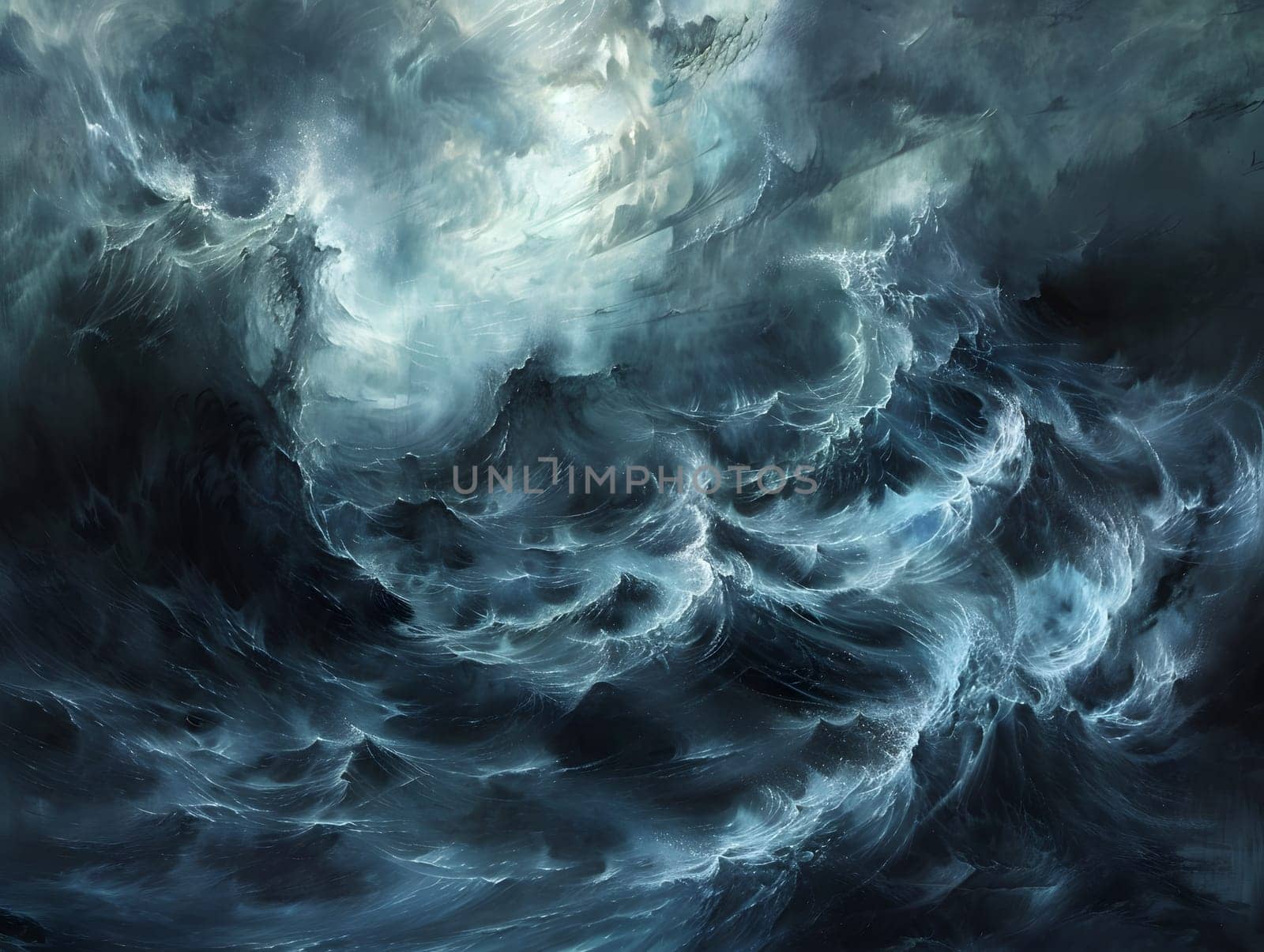 chaos dark ocean storm