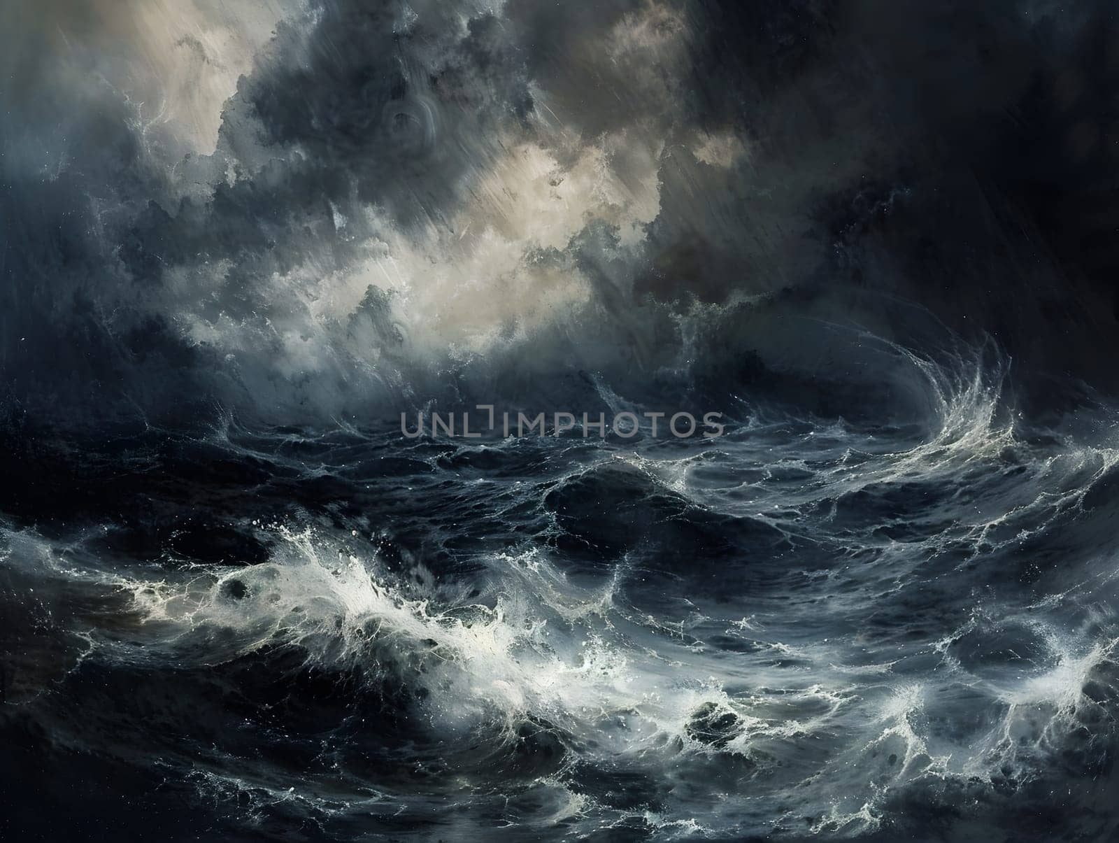 chaos dark ocean storm