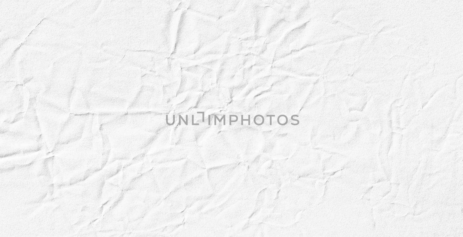 Wrinkled white paper texture. Realistic