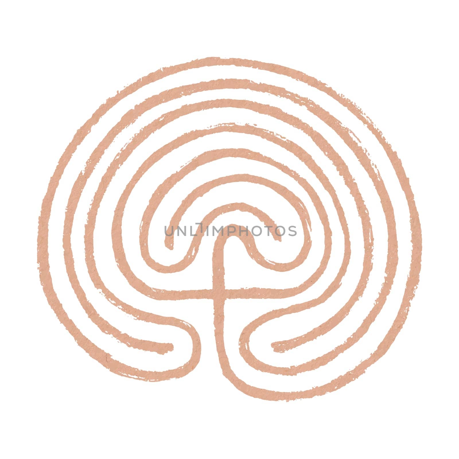 Crete traditional symbol. Cretan labyrinth