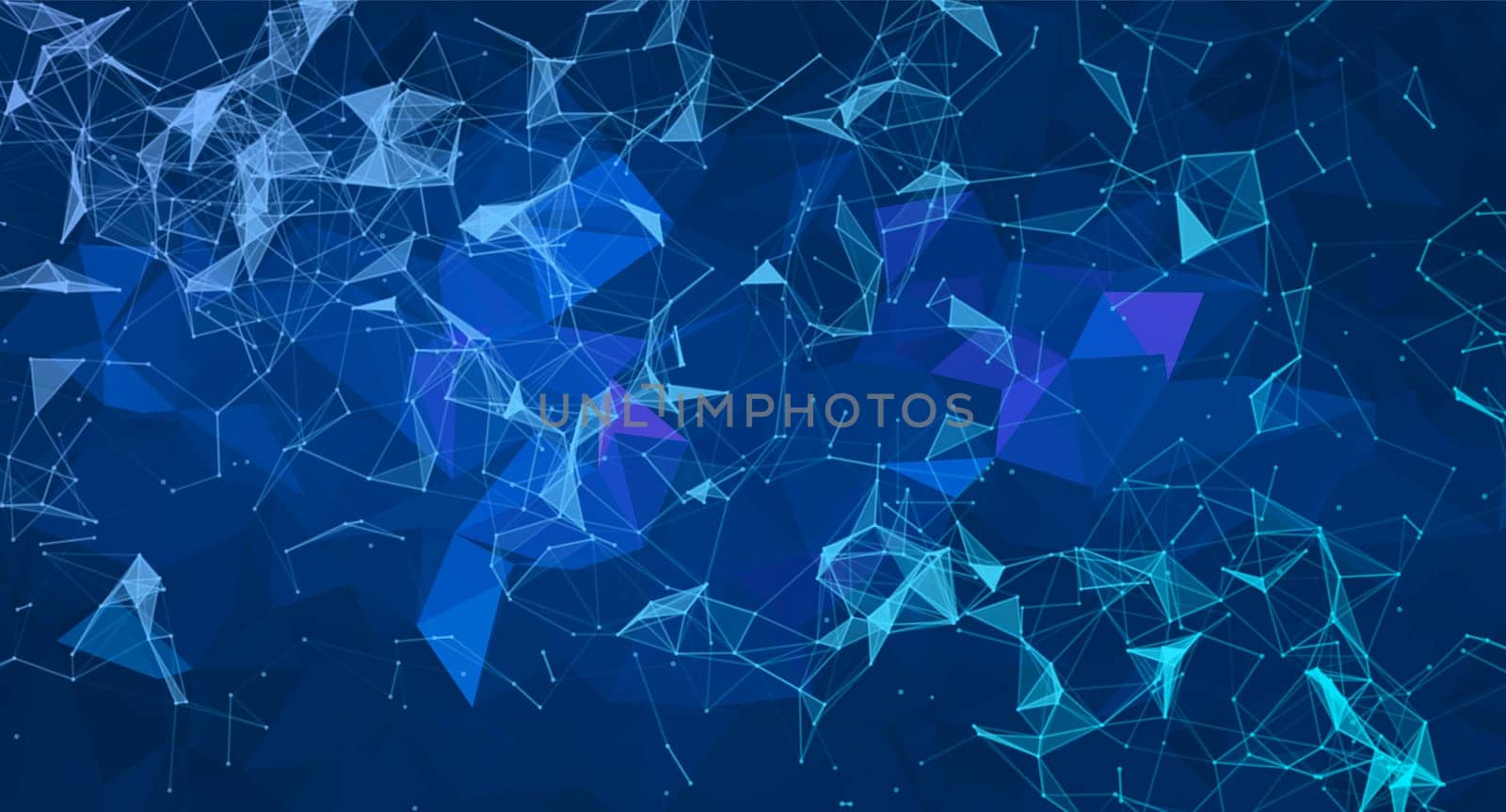 Abstract digital technology background with polygonal shapes