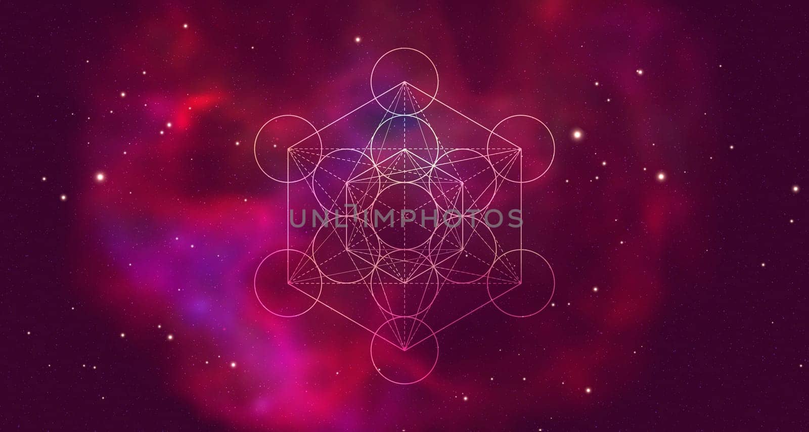 Mystical sacred geometry vector symbol. Spirituality, harmony illustration