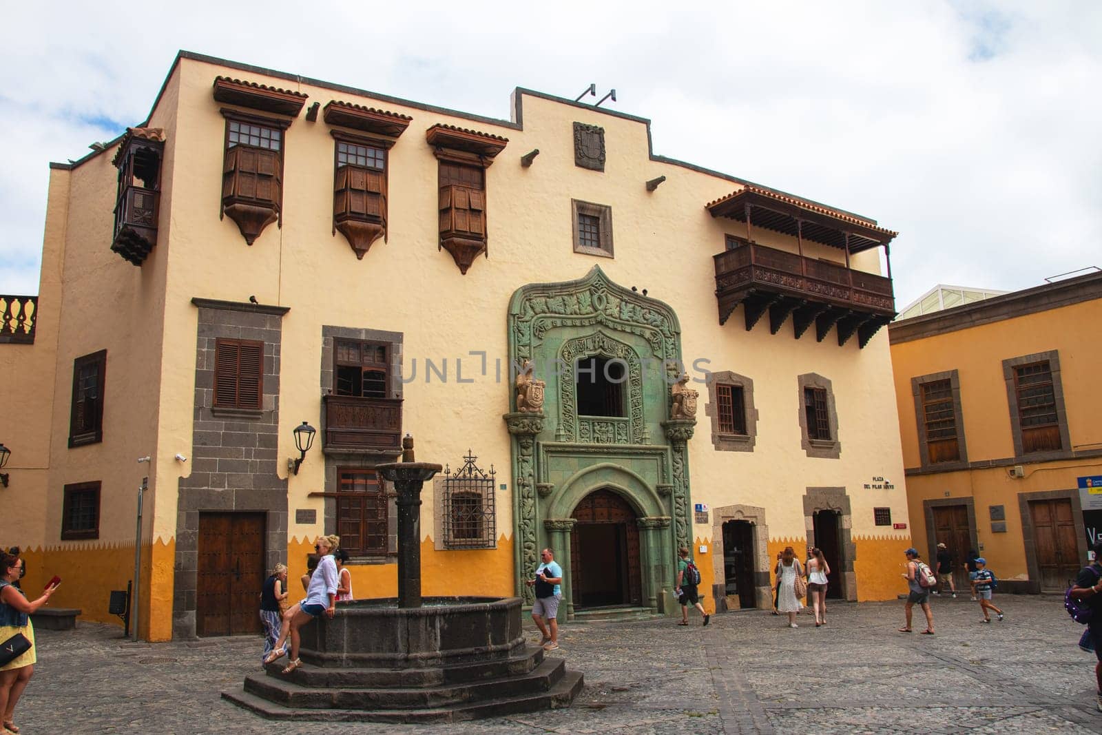 Gran Canaria, Spain, Las Palmas - Jul 22, 2024 The Casa de Colón is a museum with the main theme of Columbus and his voyages. Located in the historic old town of Las Palmas.