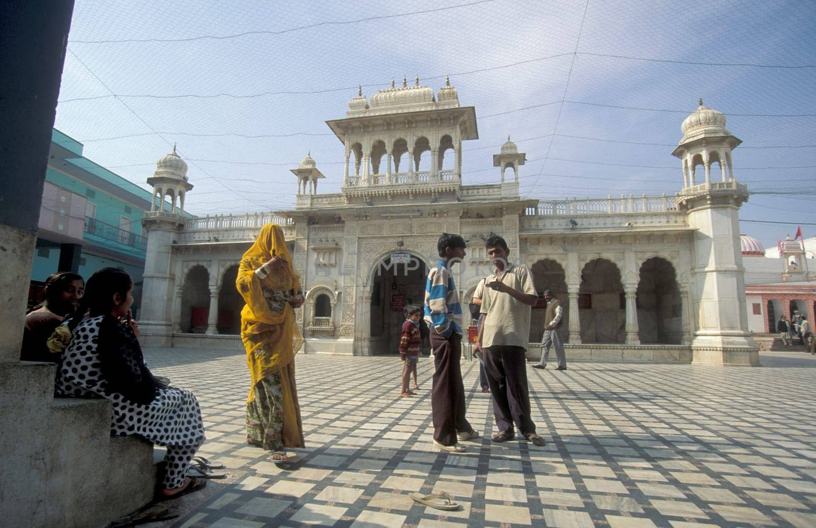 Inside of the Karni Mata Rat Temple in the Town of Deshnoke in the Province of Rajasthan in India.  India, Bikaner, January, 1998