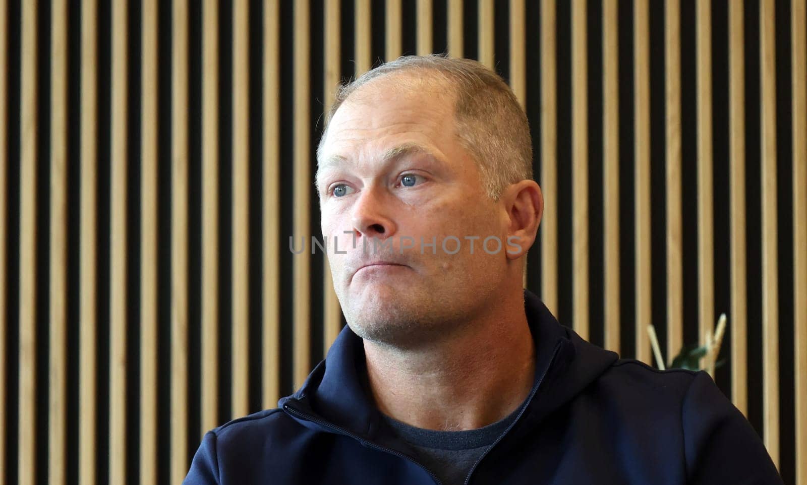 Head coach Steve Walker (SERC Wild Wings) at the  Press conference SERC WildWings season opener 24-25