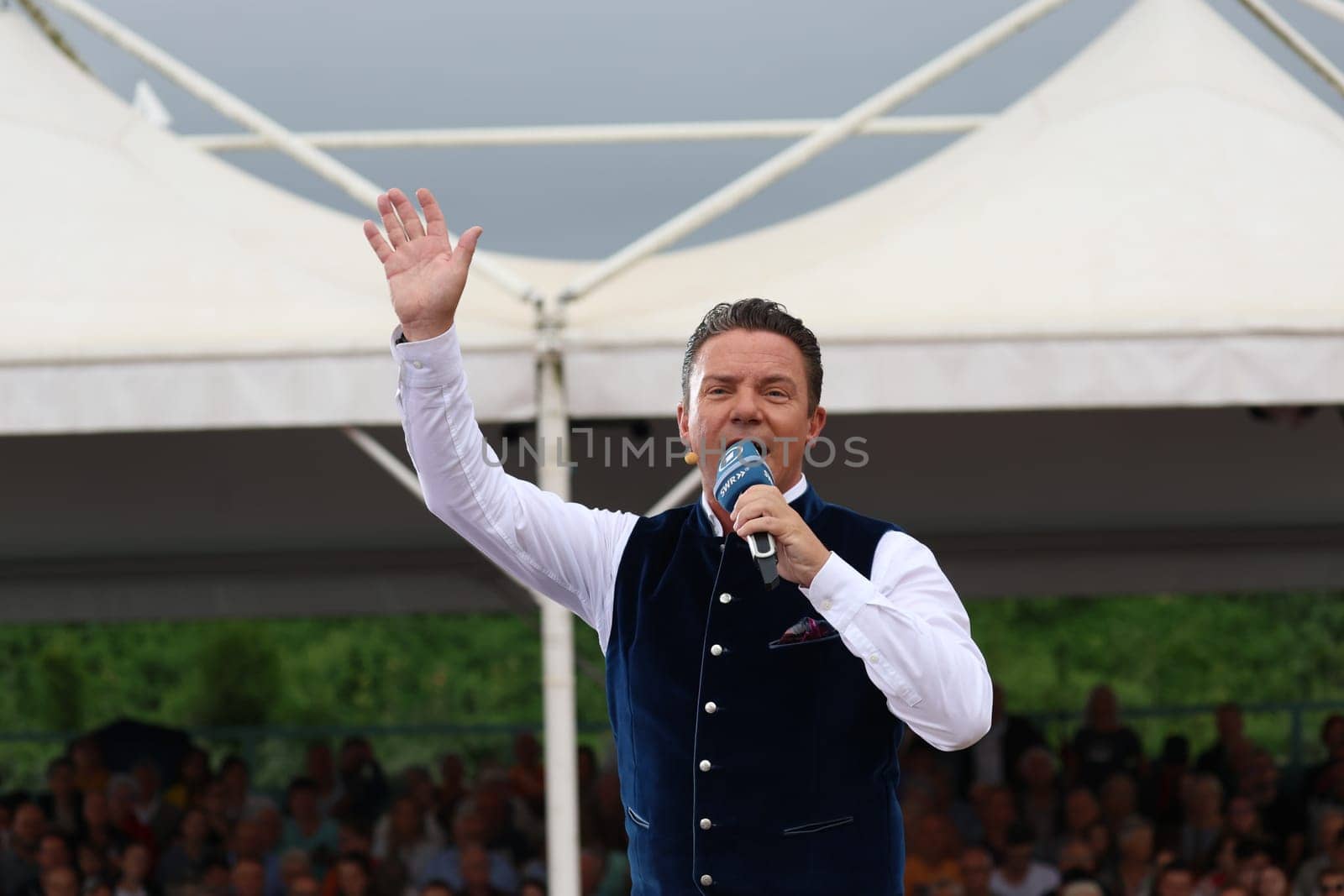Stefan Mross (singer / presenter / entertainer) in the ARD TV show "Immer wieder sonntags""."