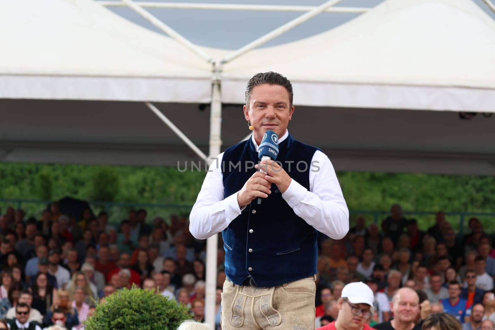 Stefan Mross (singer / presenter / entertainer) in the ARD TV show "Immer wieder sonntags""."