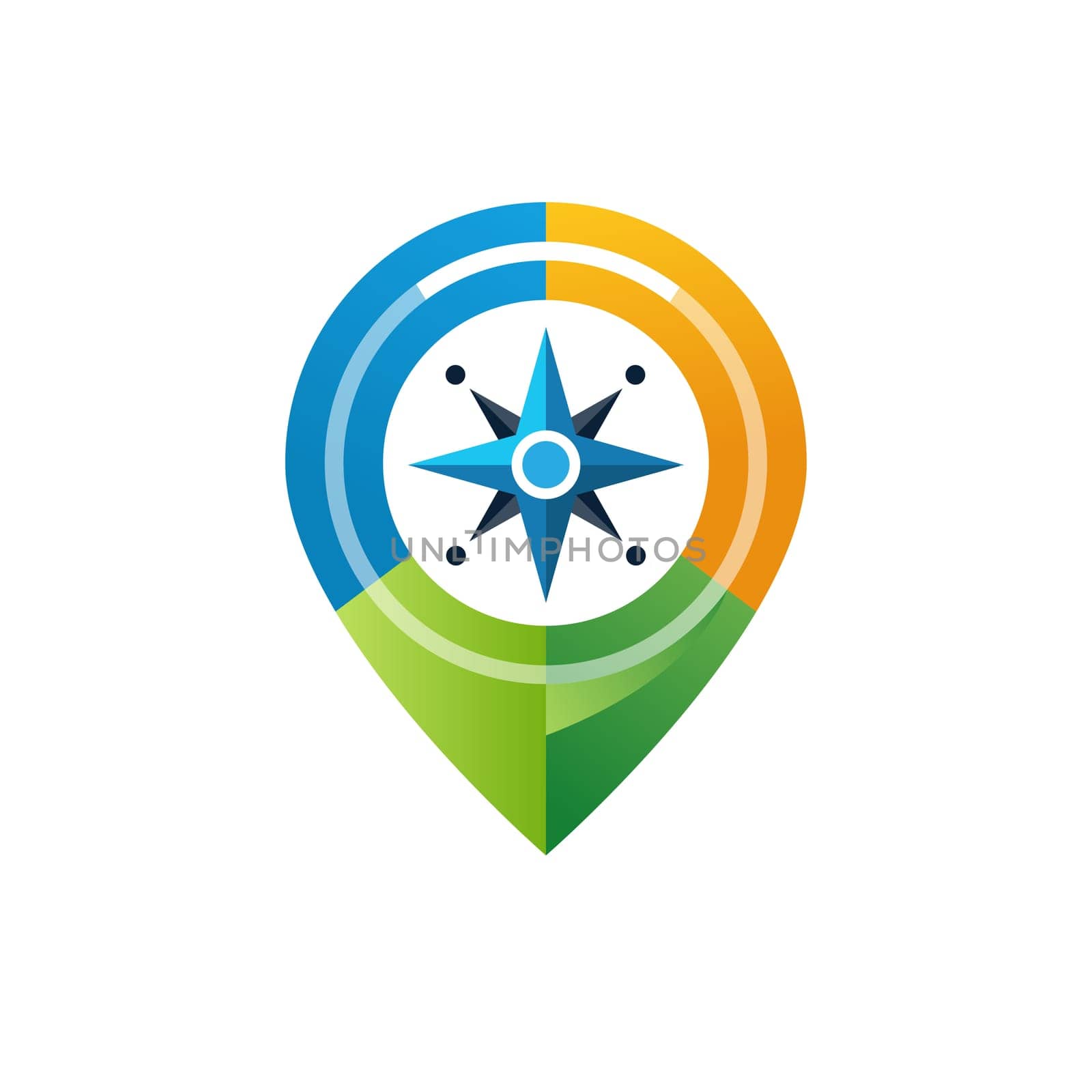 Location icon vector. Pin sign Isolated on white background. Navigation map, gps, direction, place, compass