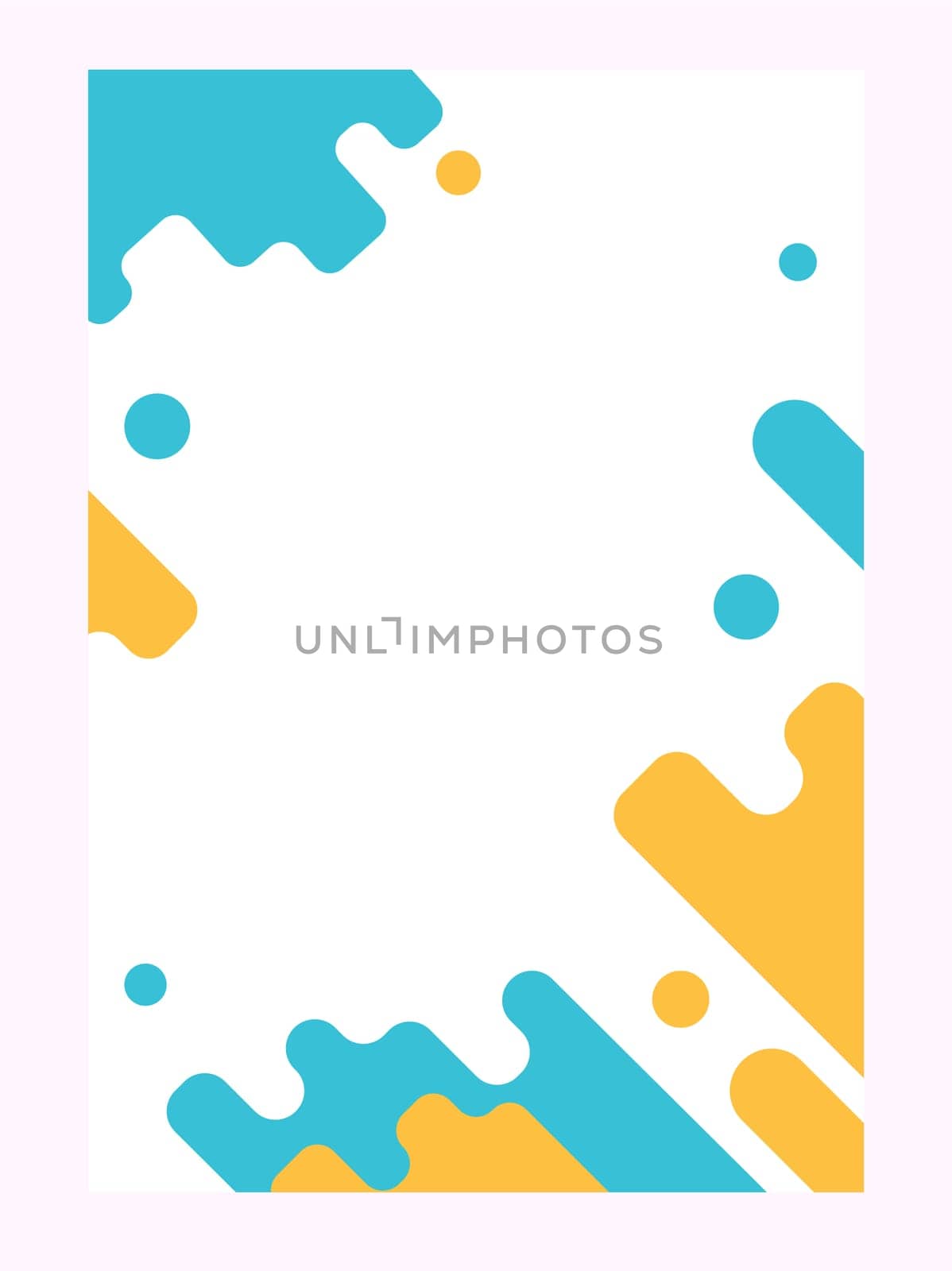 Vector background with paper card and abstract colorful shapes.Bright Lines and Circles Wallpaper