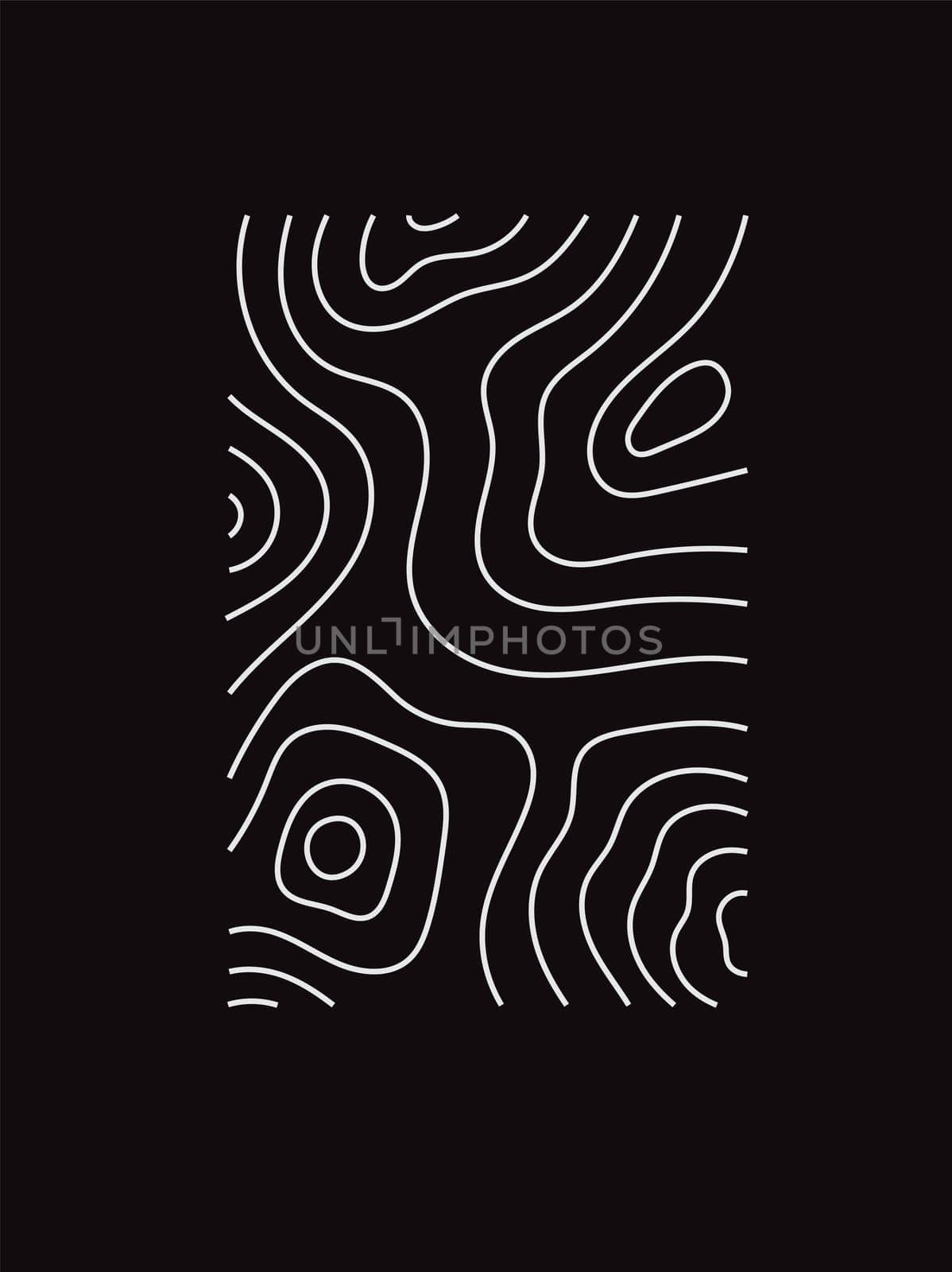Topographic map. Geographic mountain relief. Abstract lines background. Contour maps. Vector illustration.