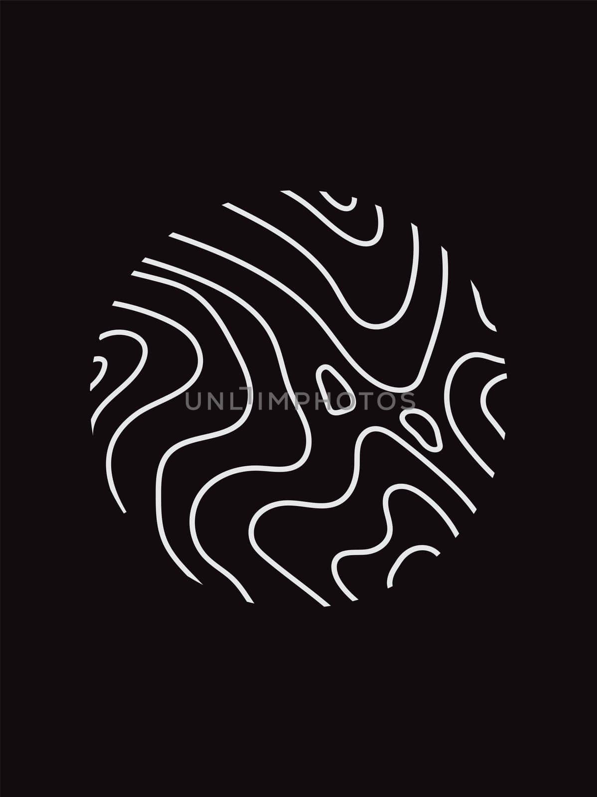 Topographic map. Geographic mountain relief. Abstract lines background. Contour maps. Vector illustration.