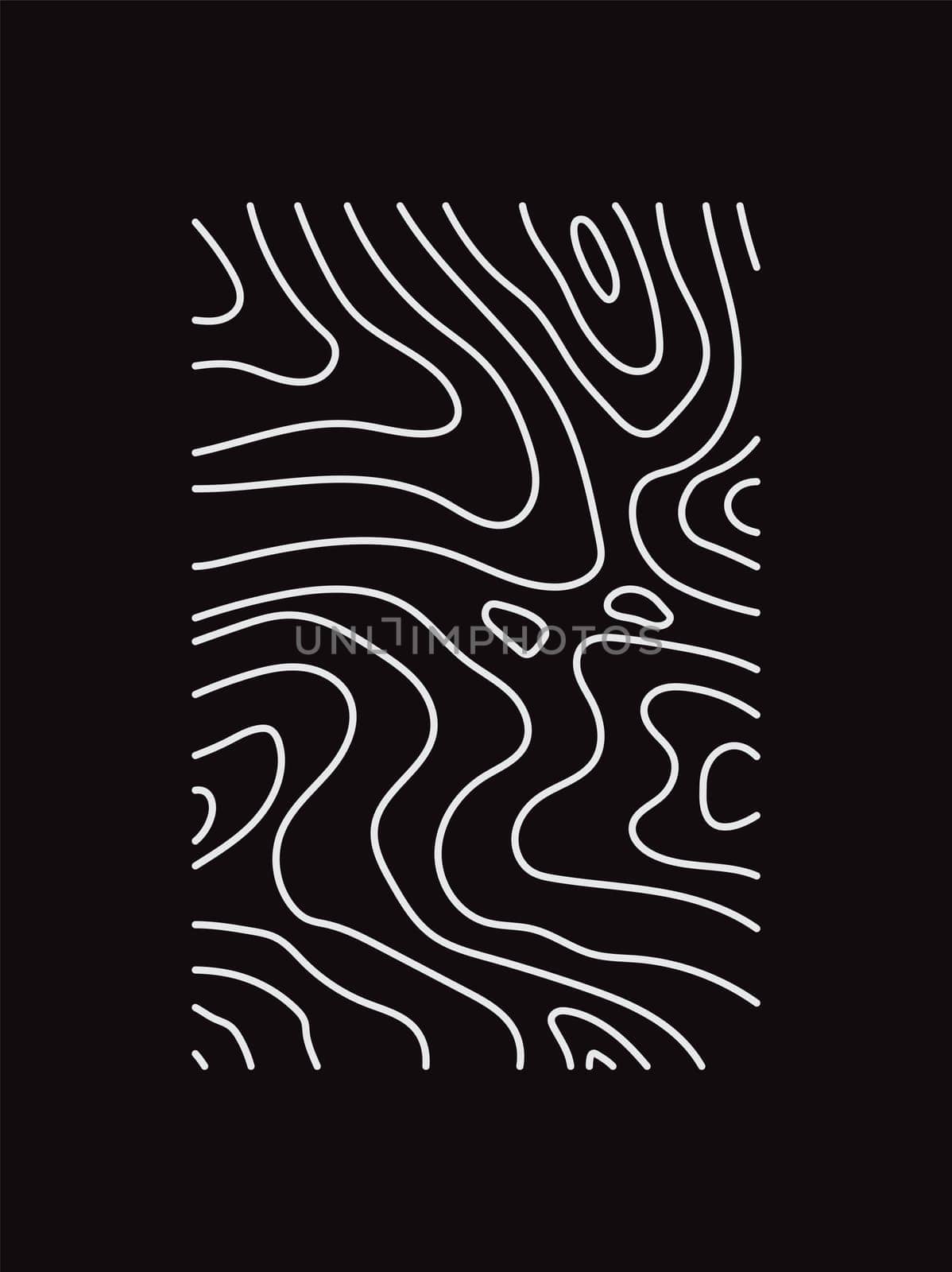 Topographic map. Geographic mountain relief. Abstract lines background. Contour maps. Vector illustration.