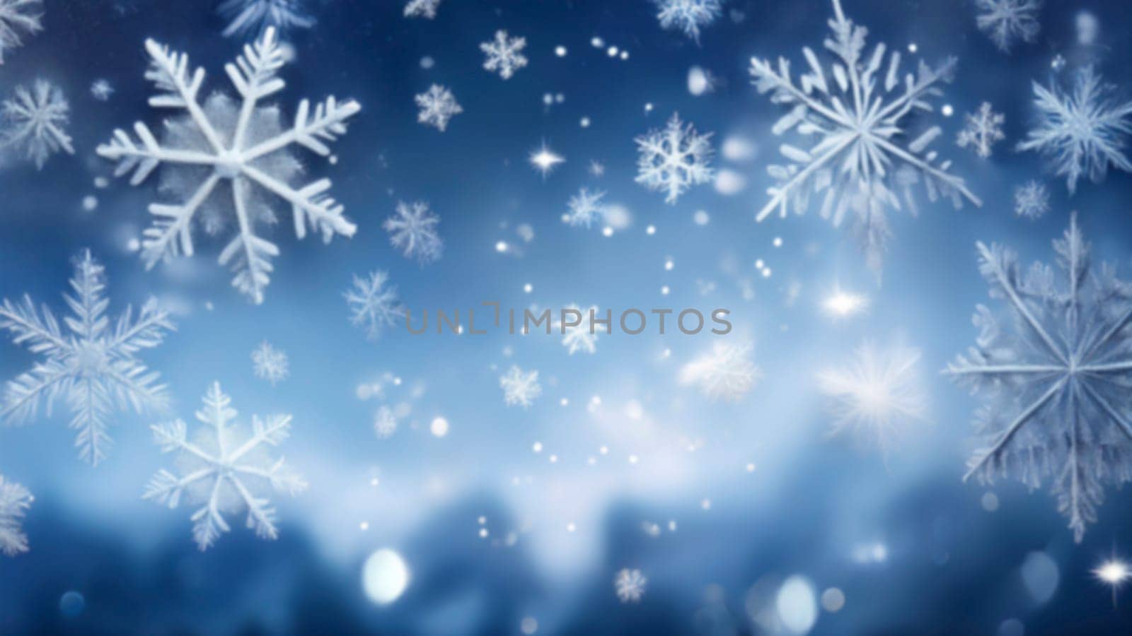 Winter background with snowflakes. Christmas and New Year concept. AI generated