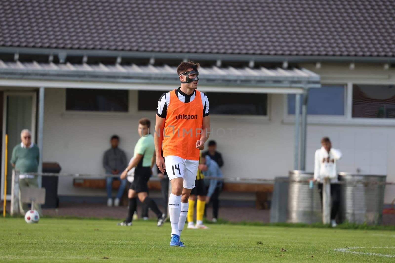 Tim Zölle (FC 08 Villingen) at the SBFV Cup round of 16 23/24: VfR Hausen- - FC 08 Villingen