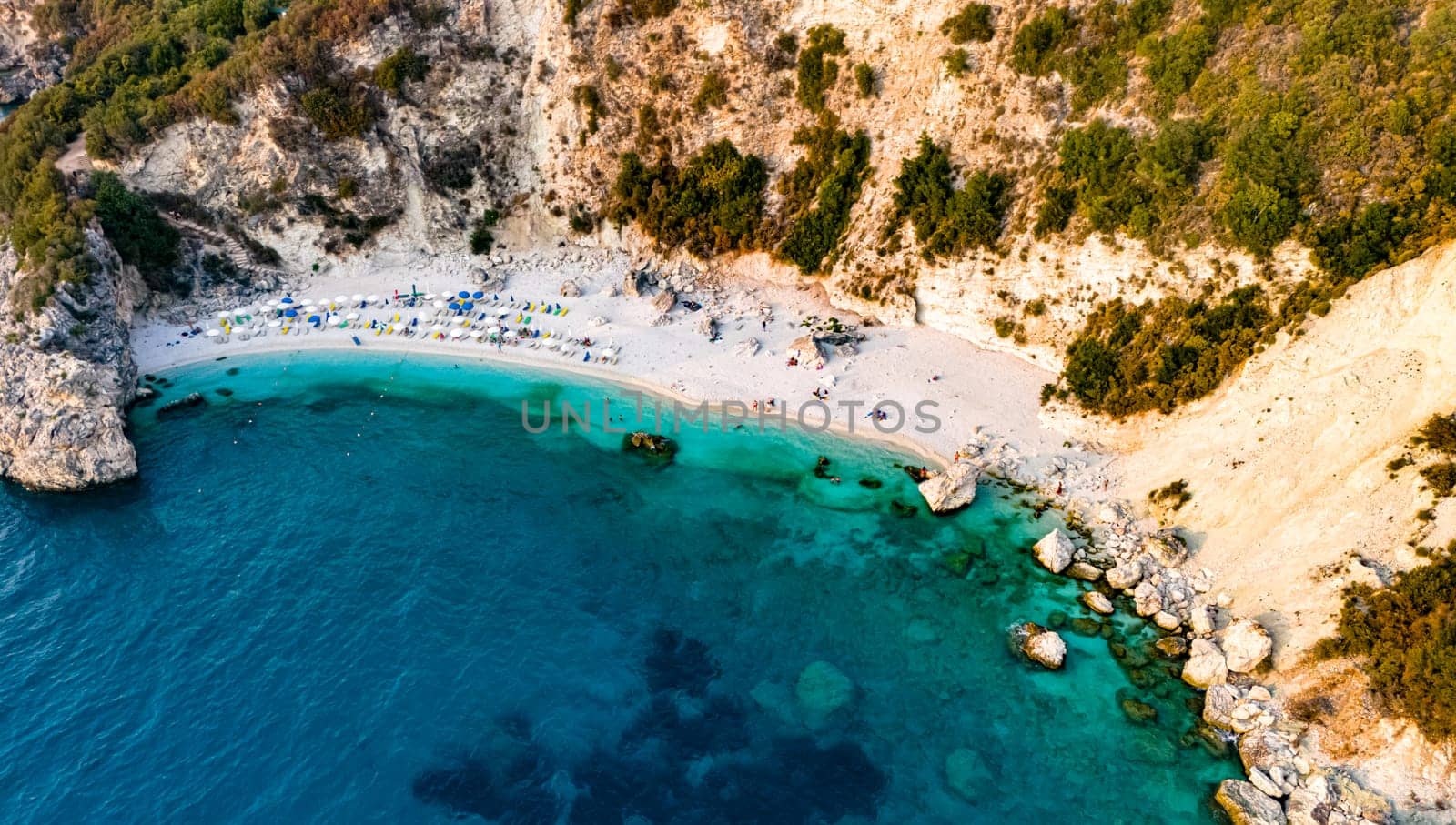 Agiofili Beach, on the coast of Lefkada, in the Ionian Islands of Greece