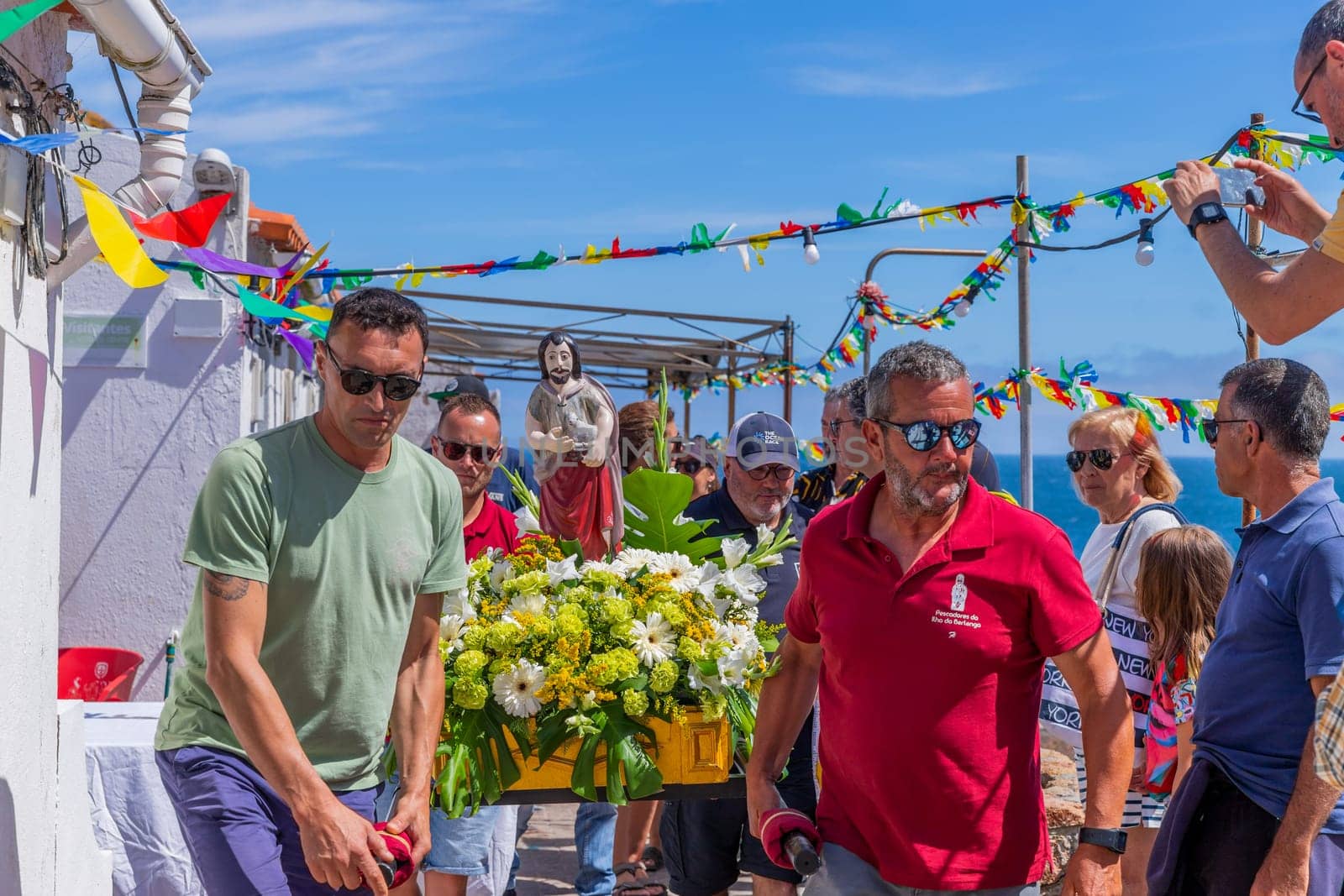 Berlenga island, Portugal: June 22, 2024: Festival in Honor of Saint John the Baptist, in Berlenga island, Peniche. Portugal