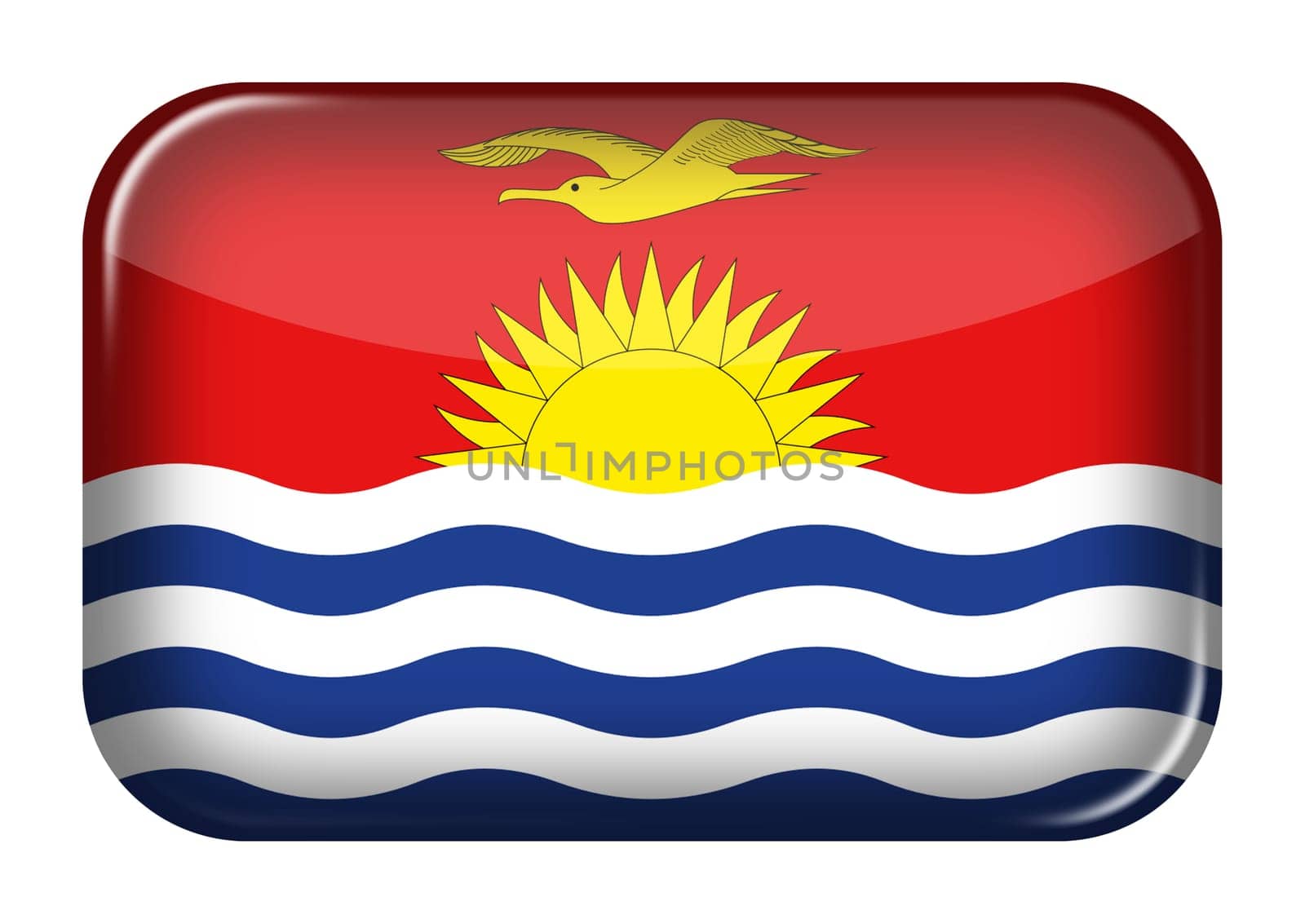 A Kiribati web icon rectangle button with clipping path