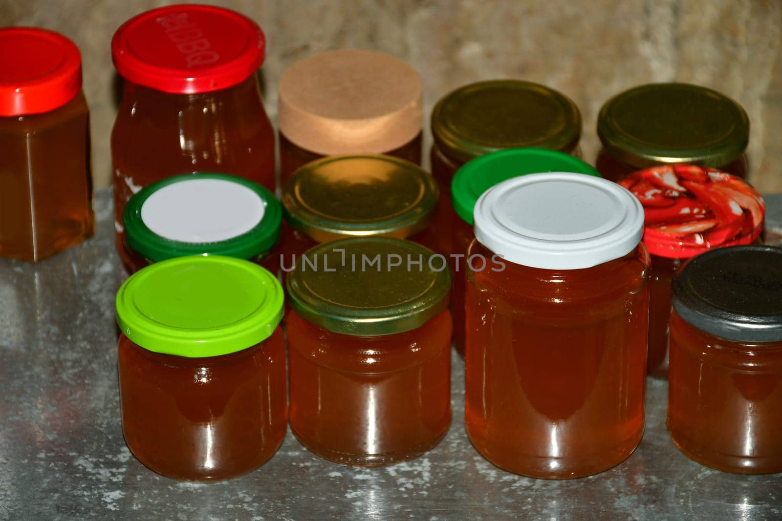 pear jelly in a German cellar in autumn
