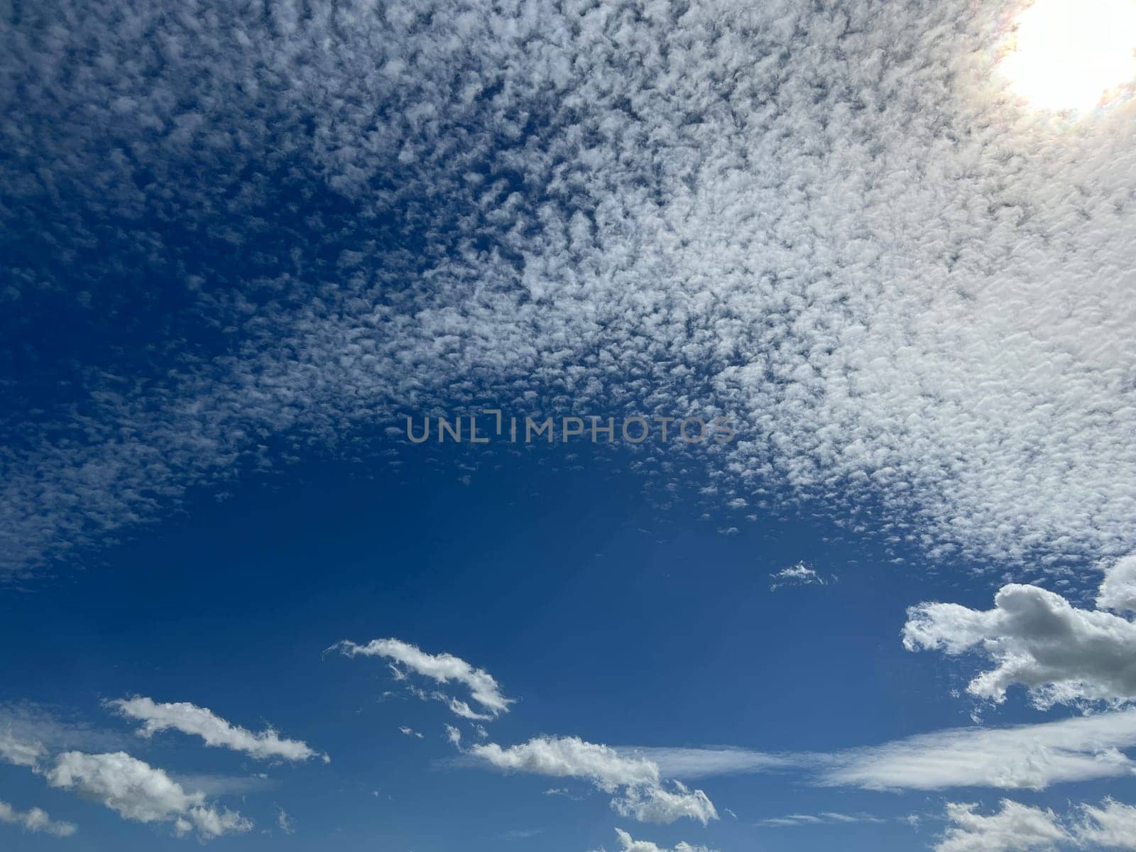 Fleecy clouds,Cirrocumulus undulatus,herald rain