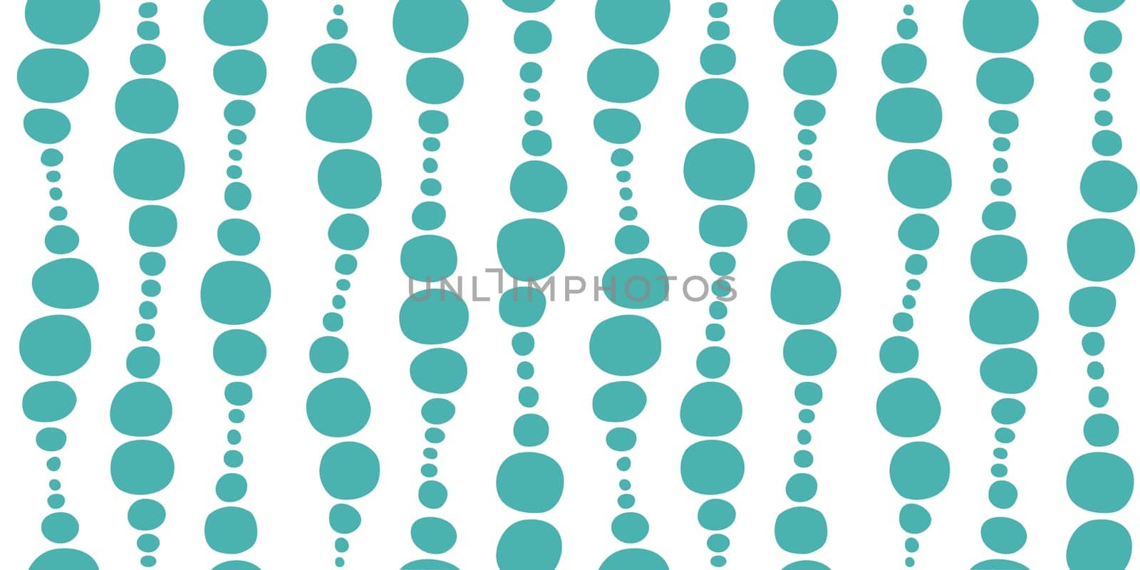 Seamless geometric pattern. Waves and circles in black and white. Vector illustration