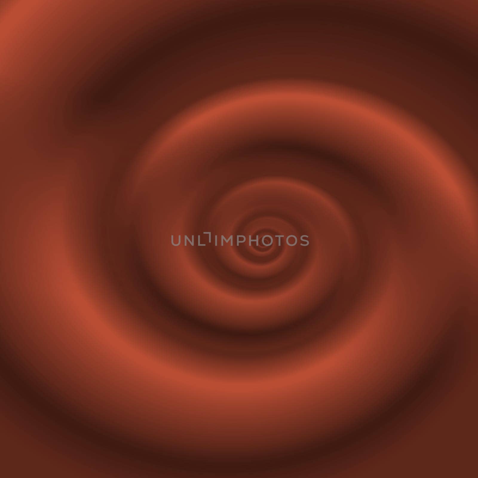 Milk chocolate swirl background. Melted chocolate syrup, dessert icing concept. Graphic design element for flyer, poster, advertisement. Vector illustration.