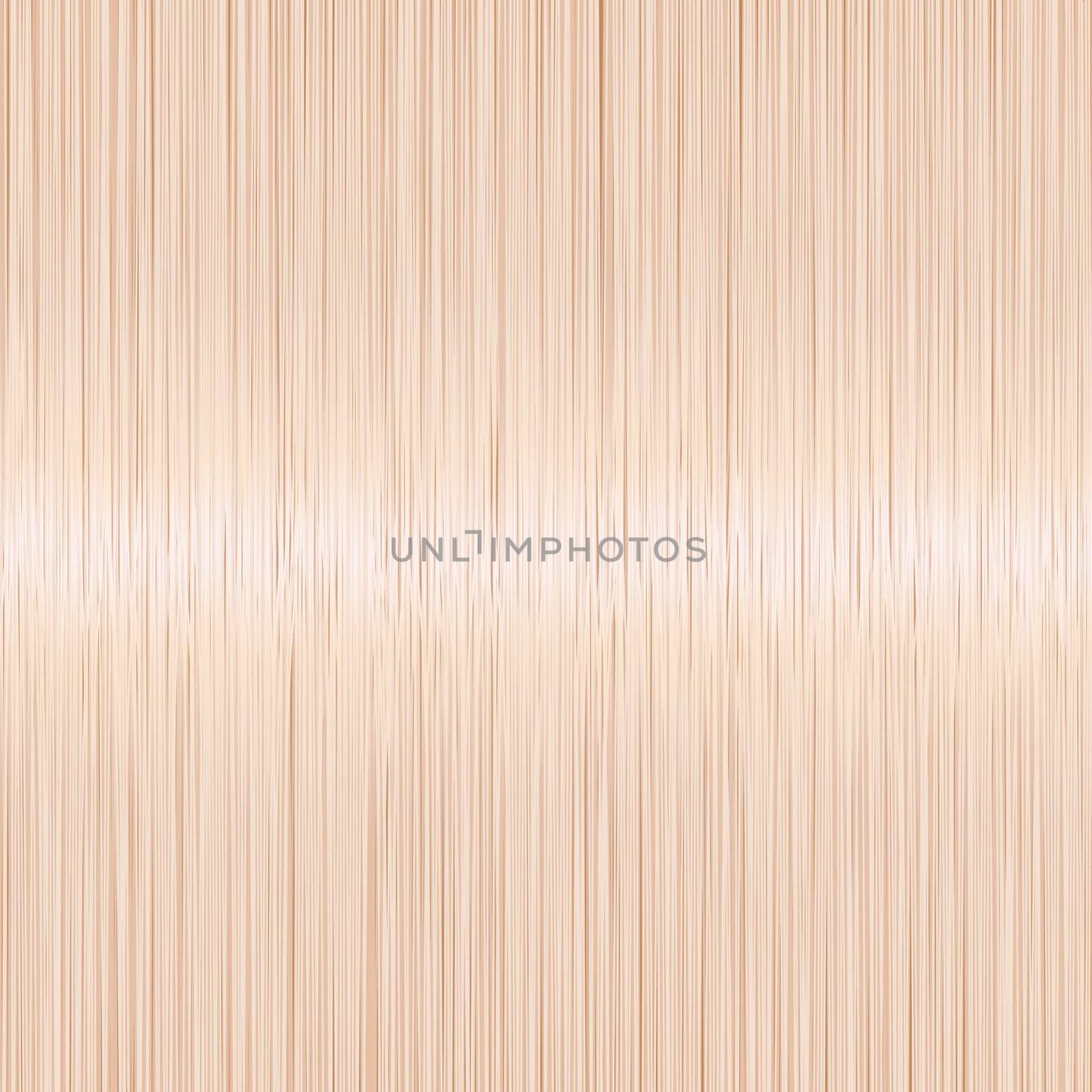 Realistic blond straight hair texture with glossy shiny detail. Vector illustration.