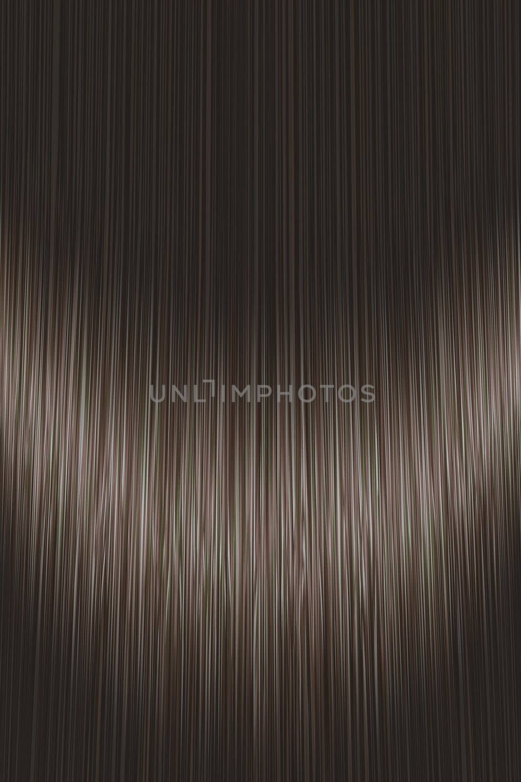 Realistic dark black straight hair texture with glossy shiny detail. Vector illustration.