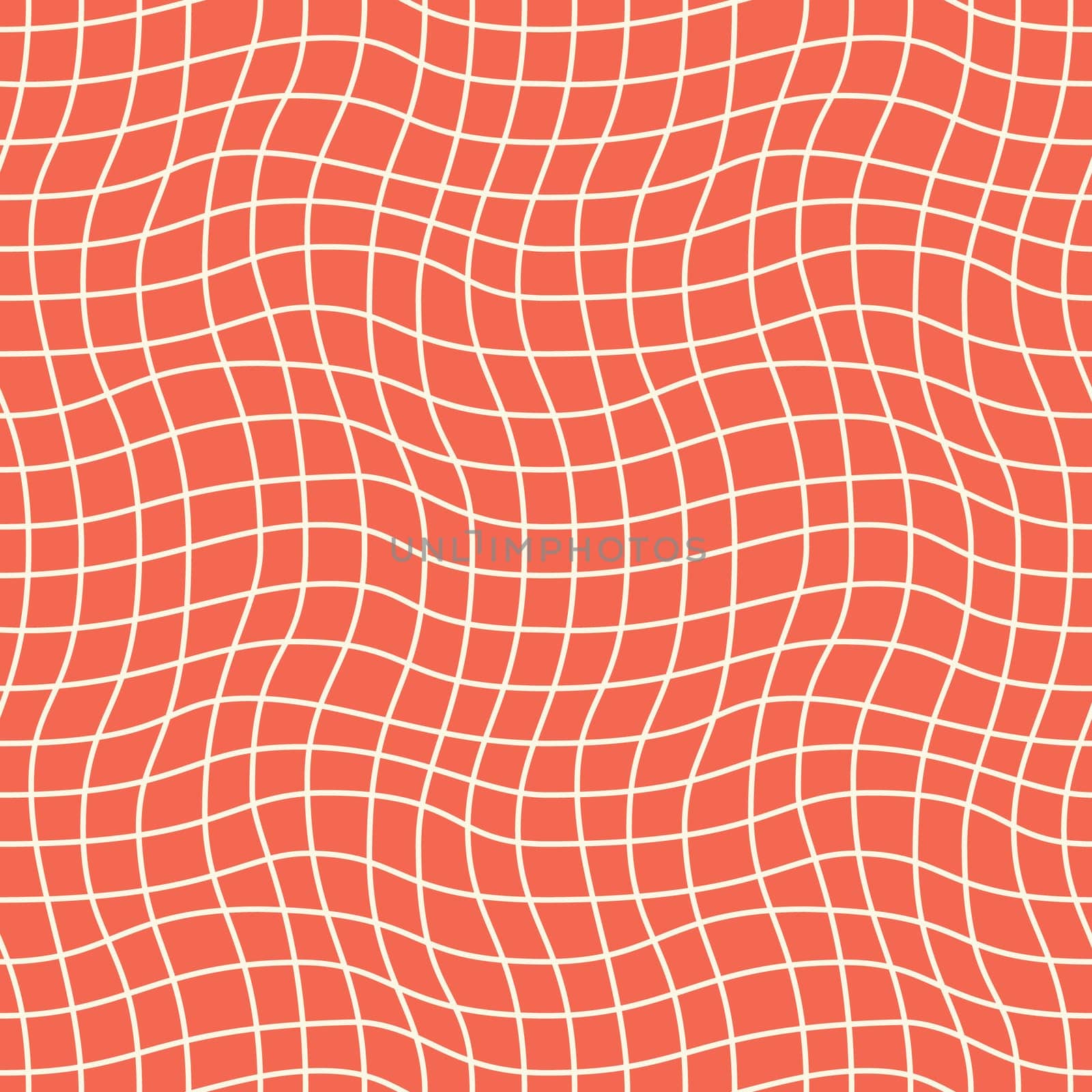 Seamless geometric pattern. Waves and circles in black and white. Vector illustration