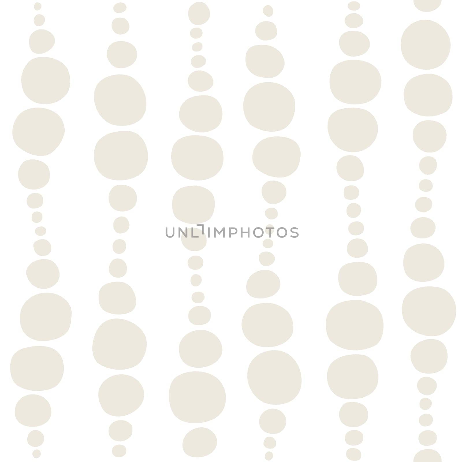 Seamless geometric pattern. Waves and circles in black and white. Vector illustration