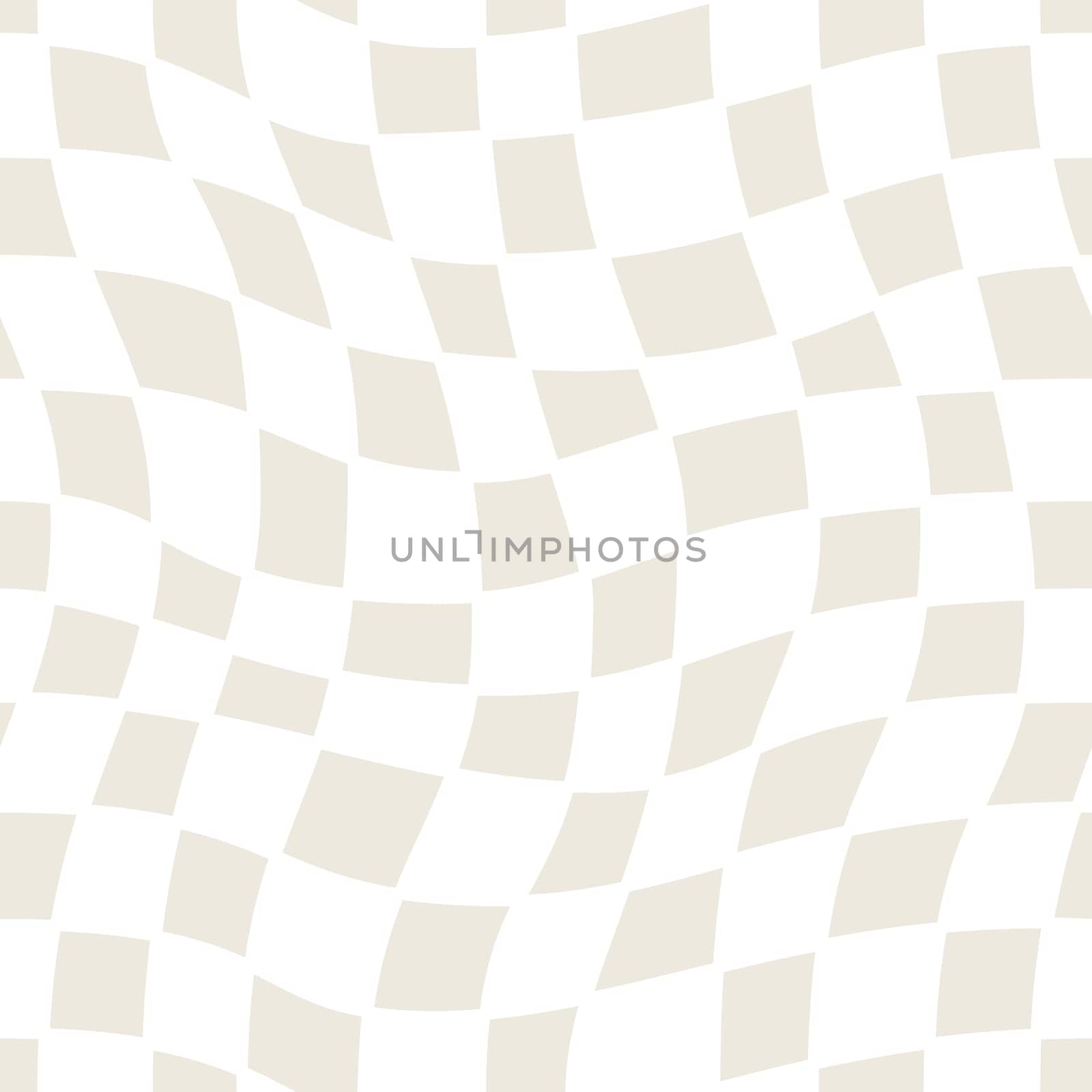 Seamless geometric pattern. Waves and circles in black and white. Vector illustration