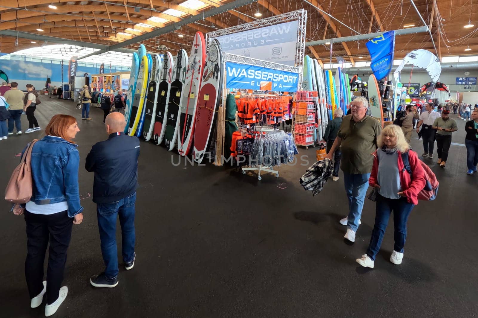 Visitors at the 63rd Interboot 2024 trade fair in Friedrichshafen,which opened on Wednesday and runs until Sunday