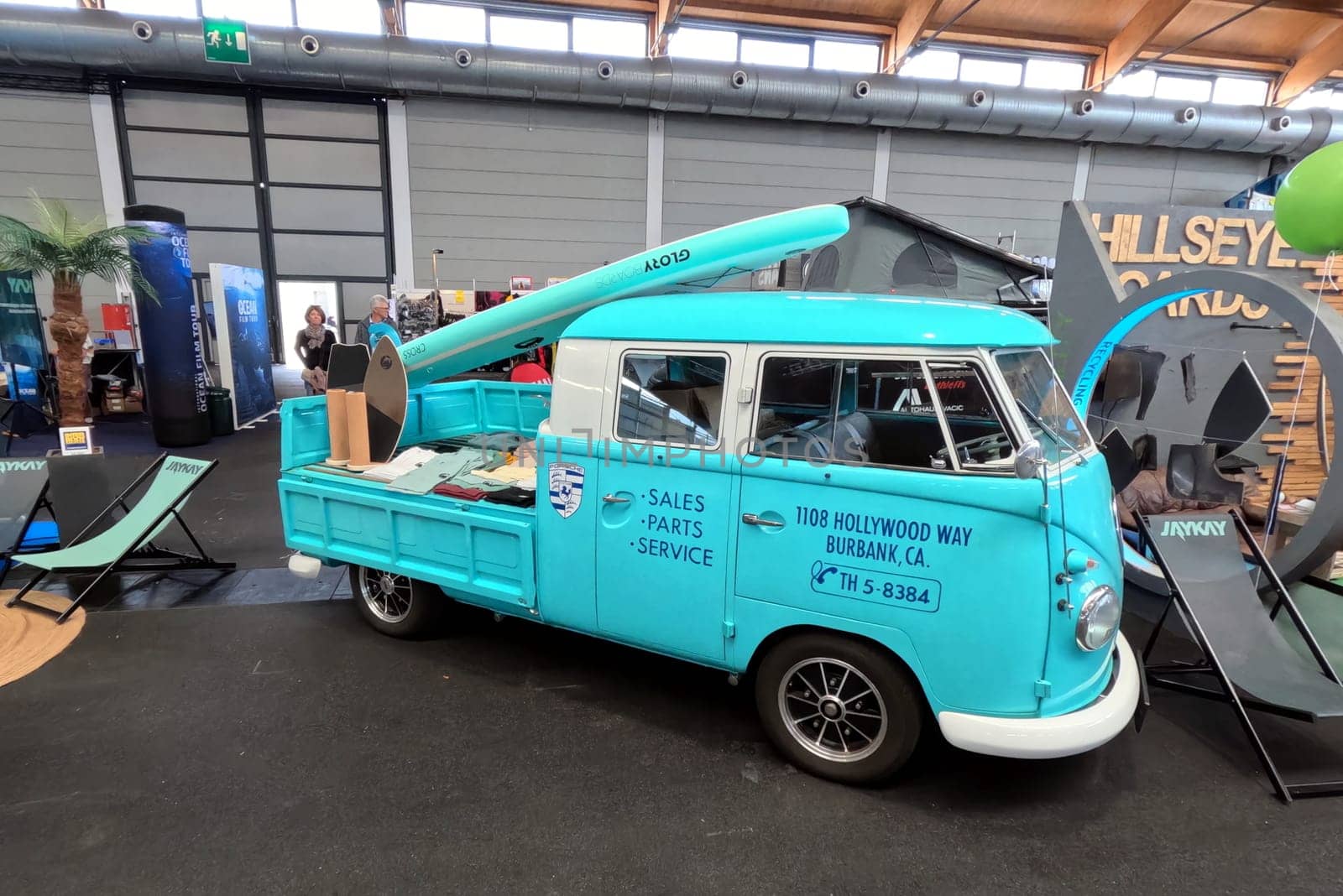 Old VW bus converted  The 63rd Interboot 2024 trade fair in Friedrichshafen has opened