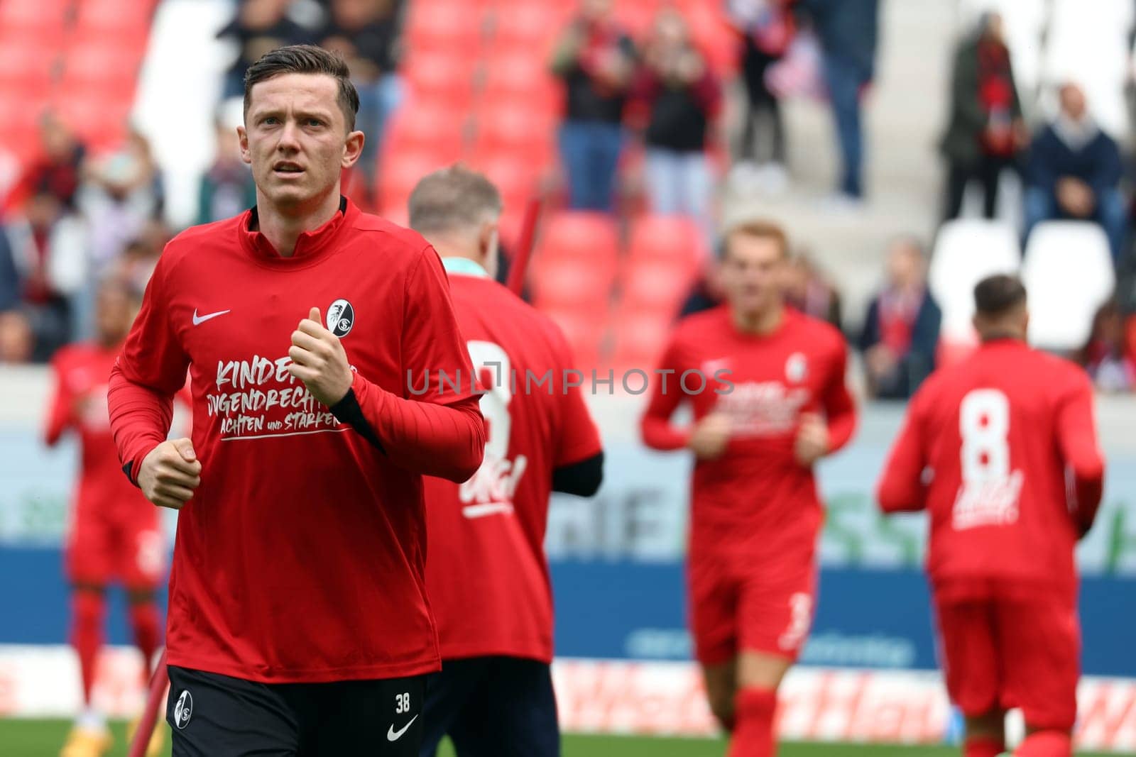 Michael Gregoritsch (SC Freiburg) was back in the squad for the first time after his injury and came on as a substitute in the 1st FBL match: 24-25: 1st FBL: 24-25: 5th Sptg. SC Freiburg - FC St. Pauli  DFL REGULATIONS PROHIBIT ANY USE OF PHOTOGRAPHS AS IMAGE SEQUENCES AND/OR QUASI-VIDEONann  Photo: Joachim Hahne/johapress