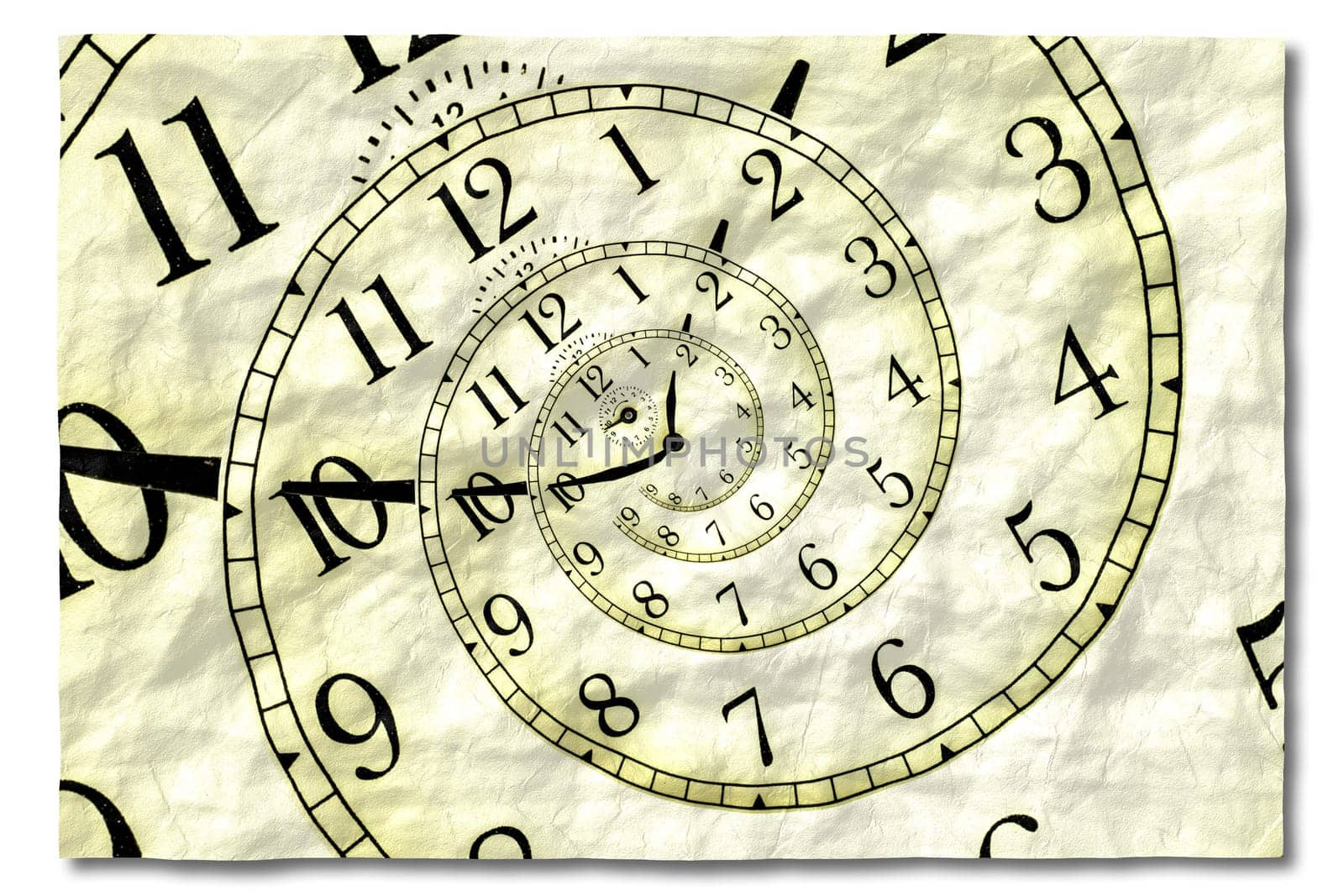 Creative image - hypnotic clock background. Concept of hypnosis, subconscious, suggestion.