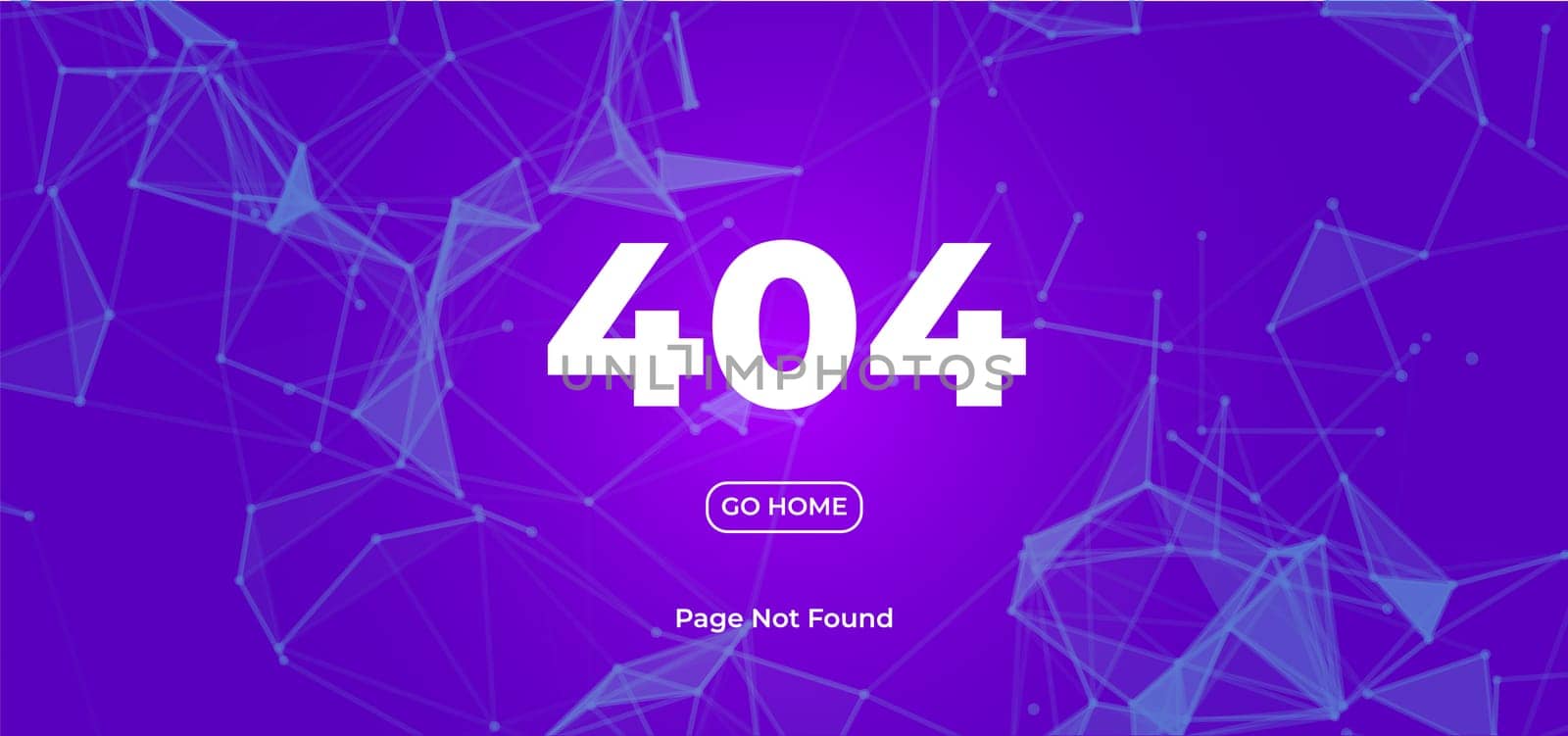 404 Page not found error. Vector layout web template
