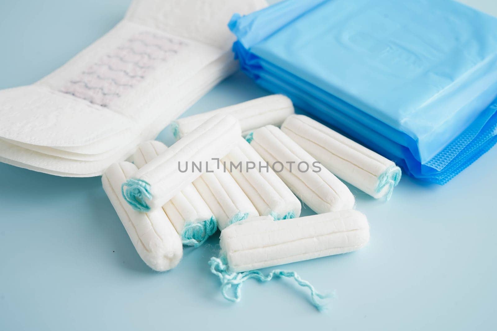 Sanitary hygiene set for woman menstrual period cycle protection.