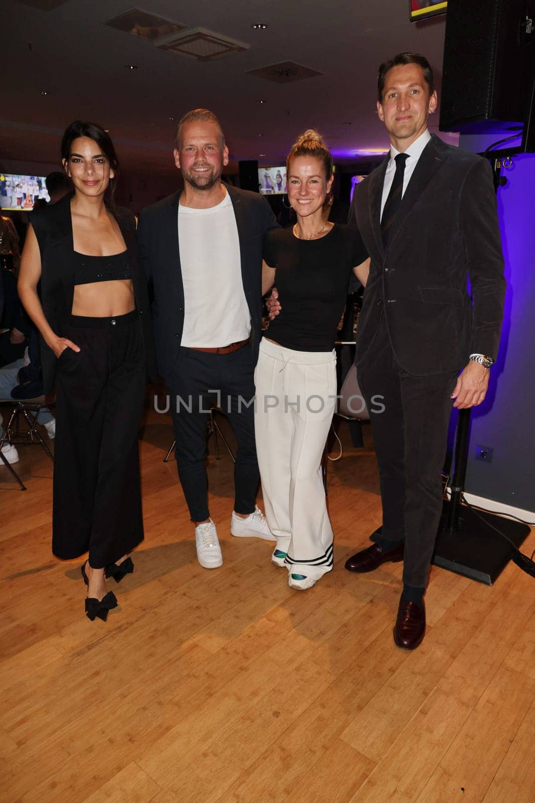 Lilli Hollunder,Jörg Vennewald,Rhea Harder,Rene Adler,Sport Quiz Charity gala in favor of Right to Play in the VIP area of the Volksparkstadion,Hamburg,24.09.2024