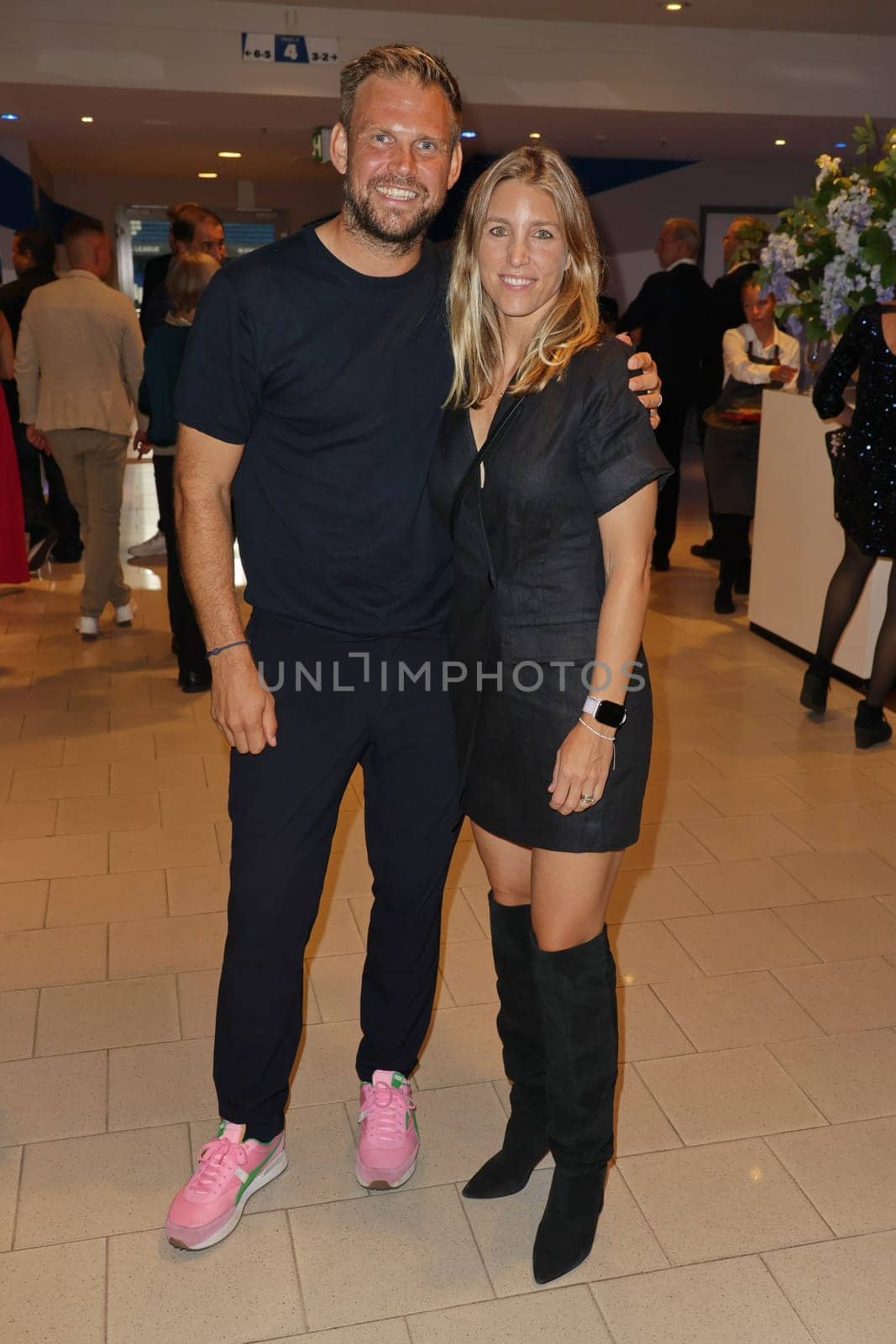 Moritz Fürste,Stephanie Fürste,Sport Quiz Charity Gala in favor of Right to Play in the VIP area of the Volksparkstadion,Hamburg,24.09.2024