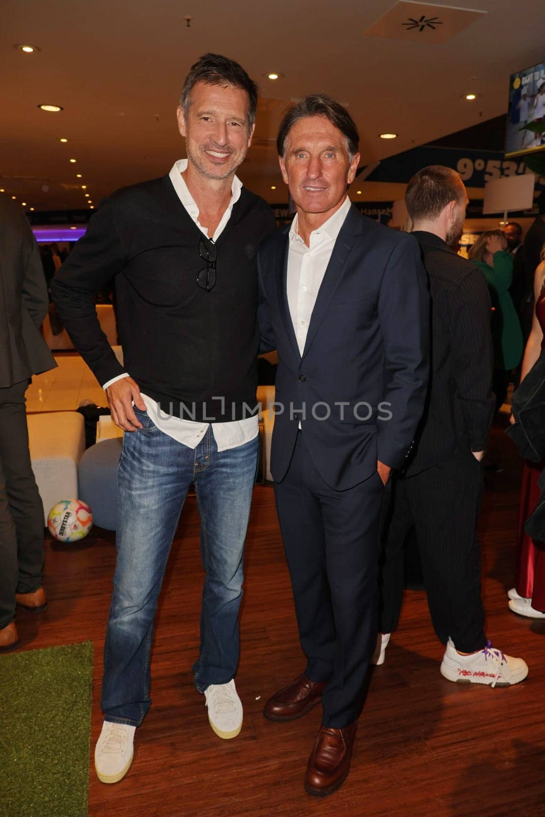 Andreas Türck,Bruno Labbadia,Sport Quiz Charity Gala in favor of the Right to Play in the VIP area of the Volksparkstadion,Hamburg,24.09.2024