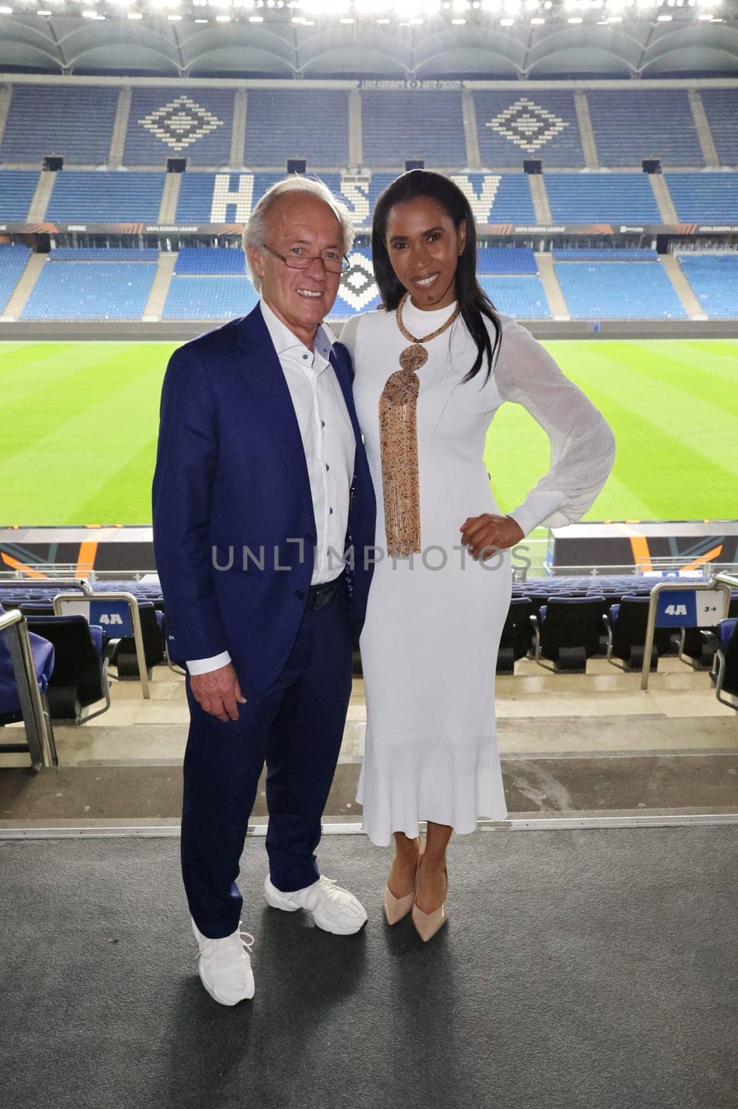 Bernd Wehmeyer,Chawada Kachidza-Fabisch,Sport Quiz Charity Gala in favor of Right to Play in the VIP area of the Volksparkstadion,Hamburg,24.09.2024