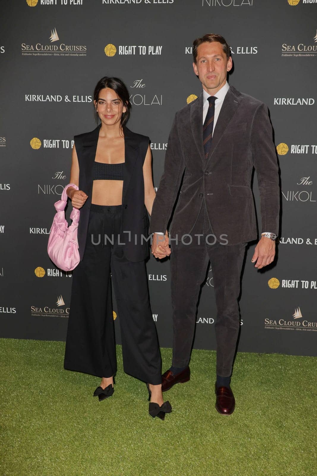 Lilli Hollunder,Rene Adler,Sport Quiz Charity gala in favor of the Right to Play in the VIP area of the Volksparkstadion,Hamburg,24.09.2024
