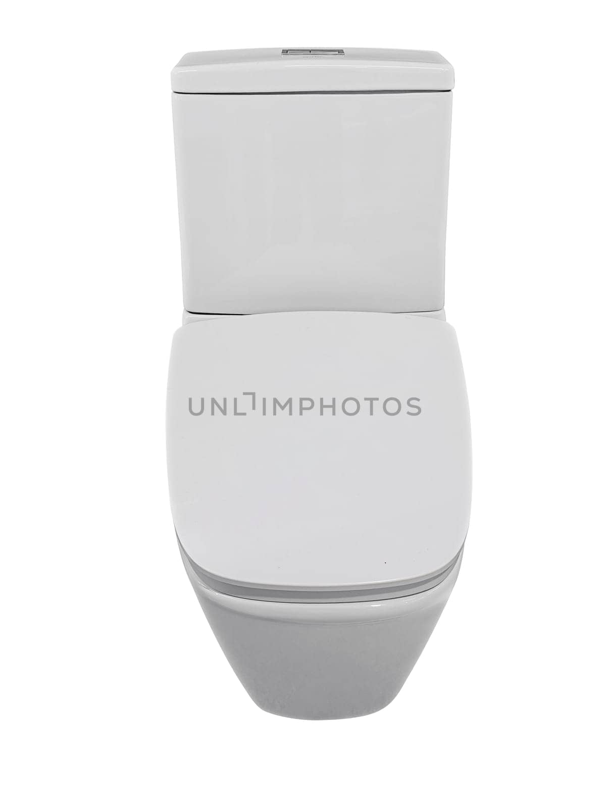 Toilet bowls on white background