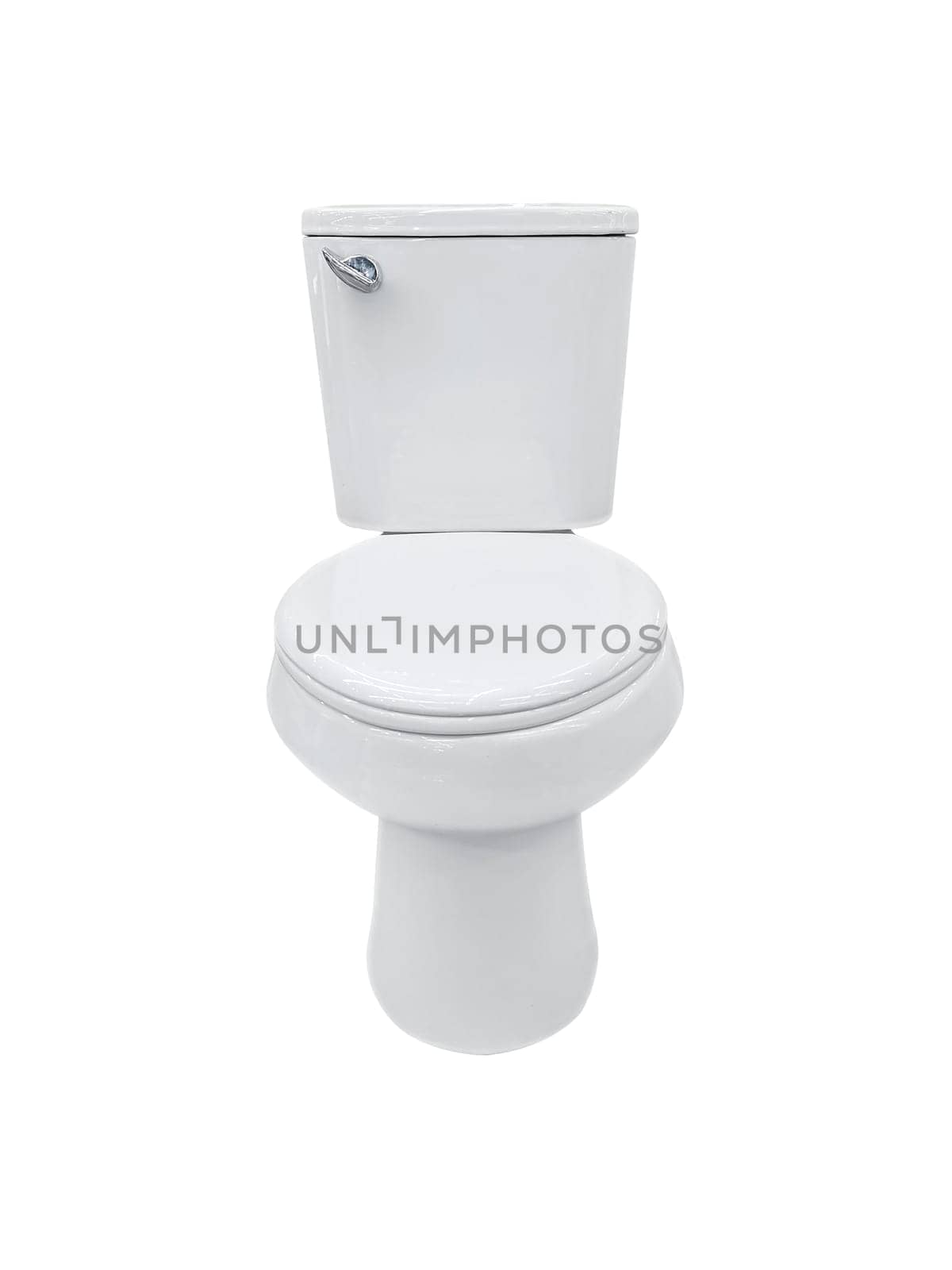 Toilet bowls on white background