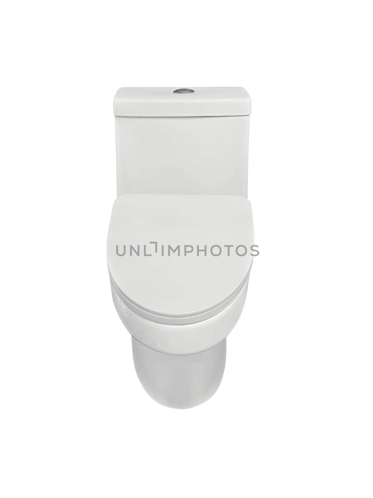 Toilet bowls on white background