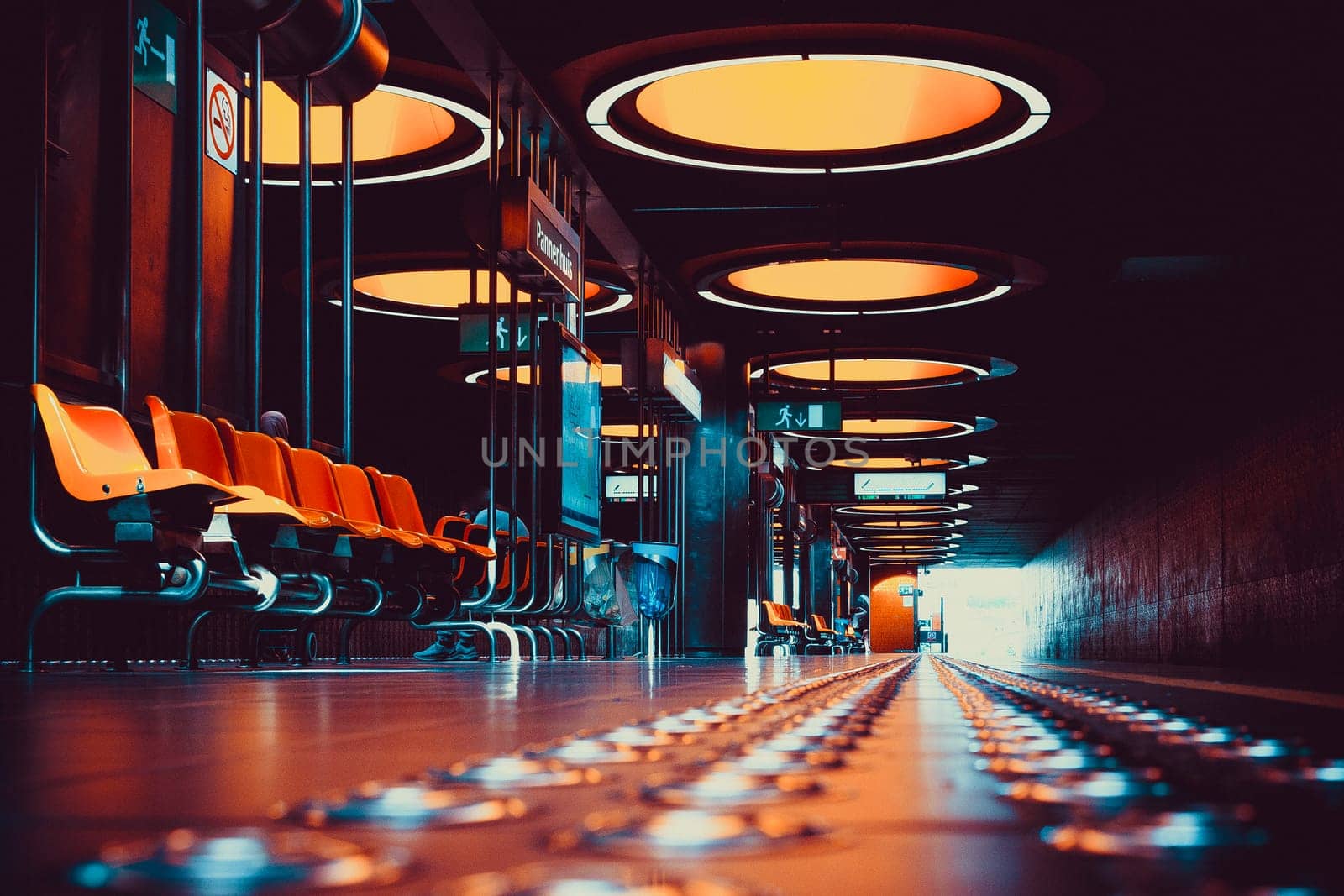 Brussels, Belgium, September 23rd 2024: View on Pannenhuis metro station in Laeken, Brussels