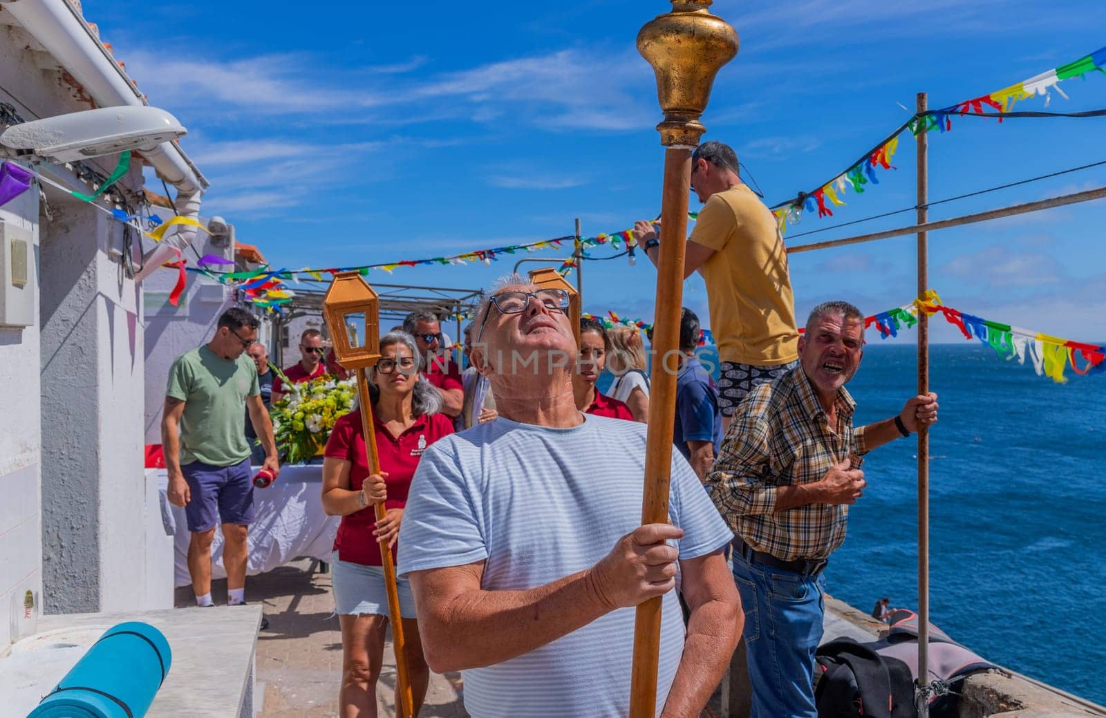 Berlenga island, Portugal: June 22, 2024: Festival in Honor of Saint John the Baptist, in Berlenga island, Peniche. Portugal