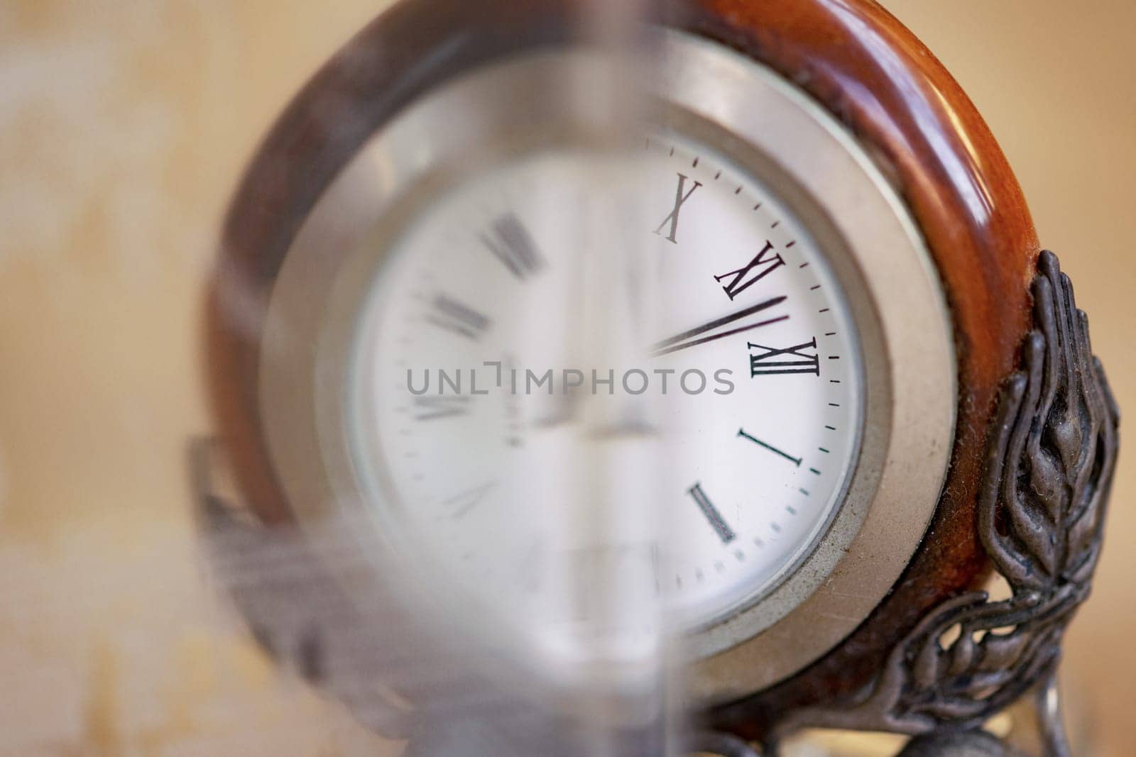 the dial of an old watch for a time concept