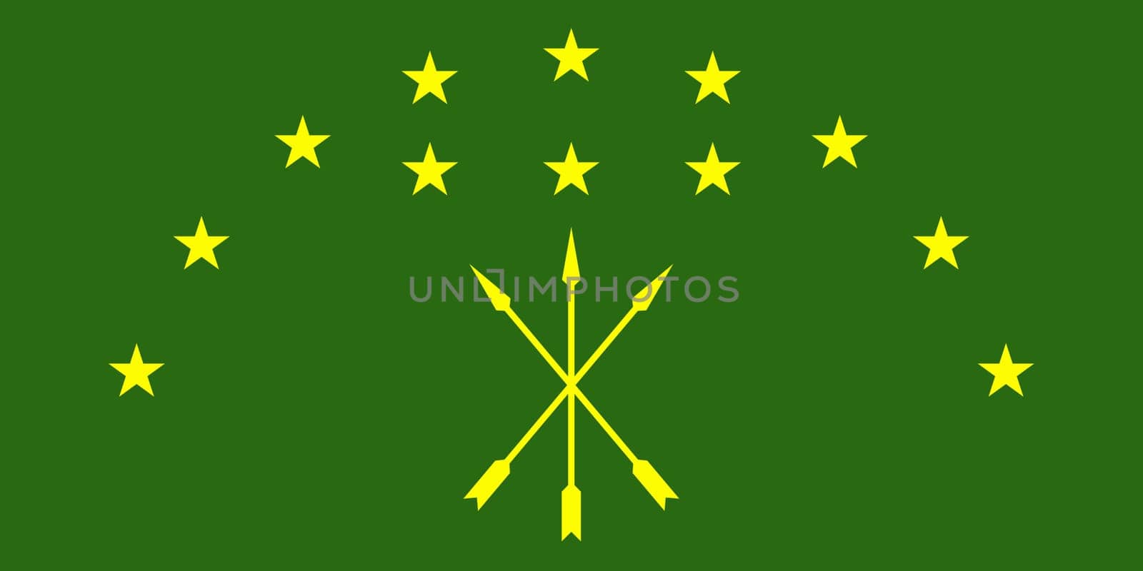 A Republic of Adygea flag background illustration