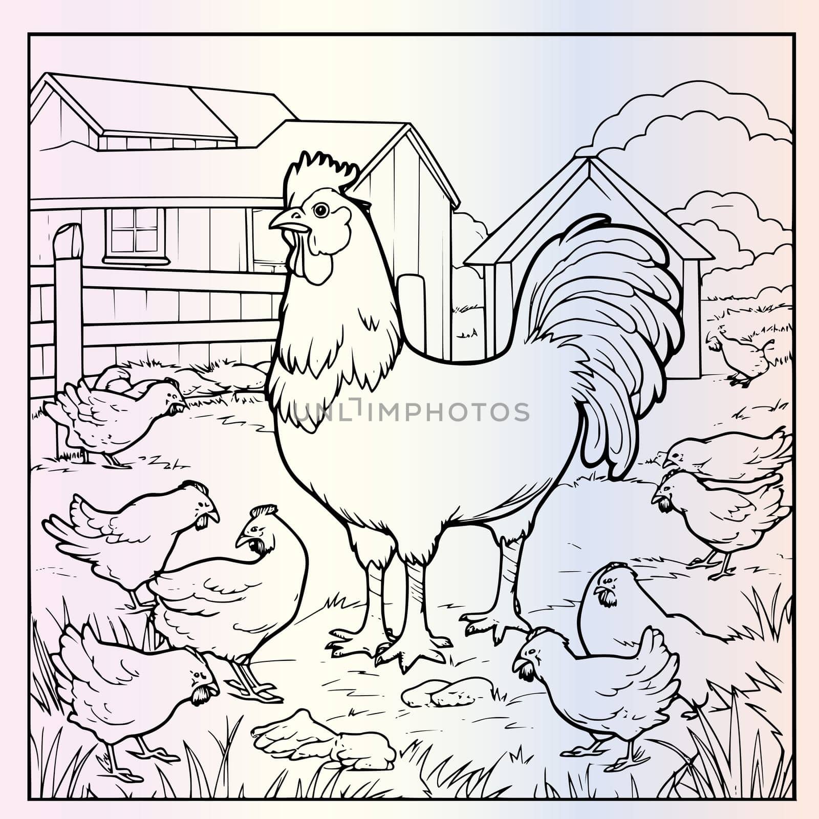 Farm Animal Coloring Pages Drawing For Kids